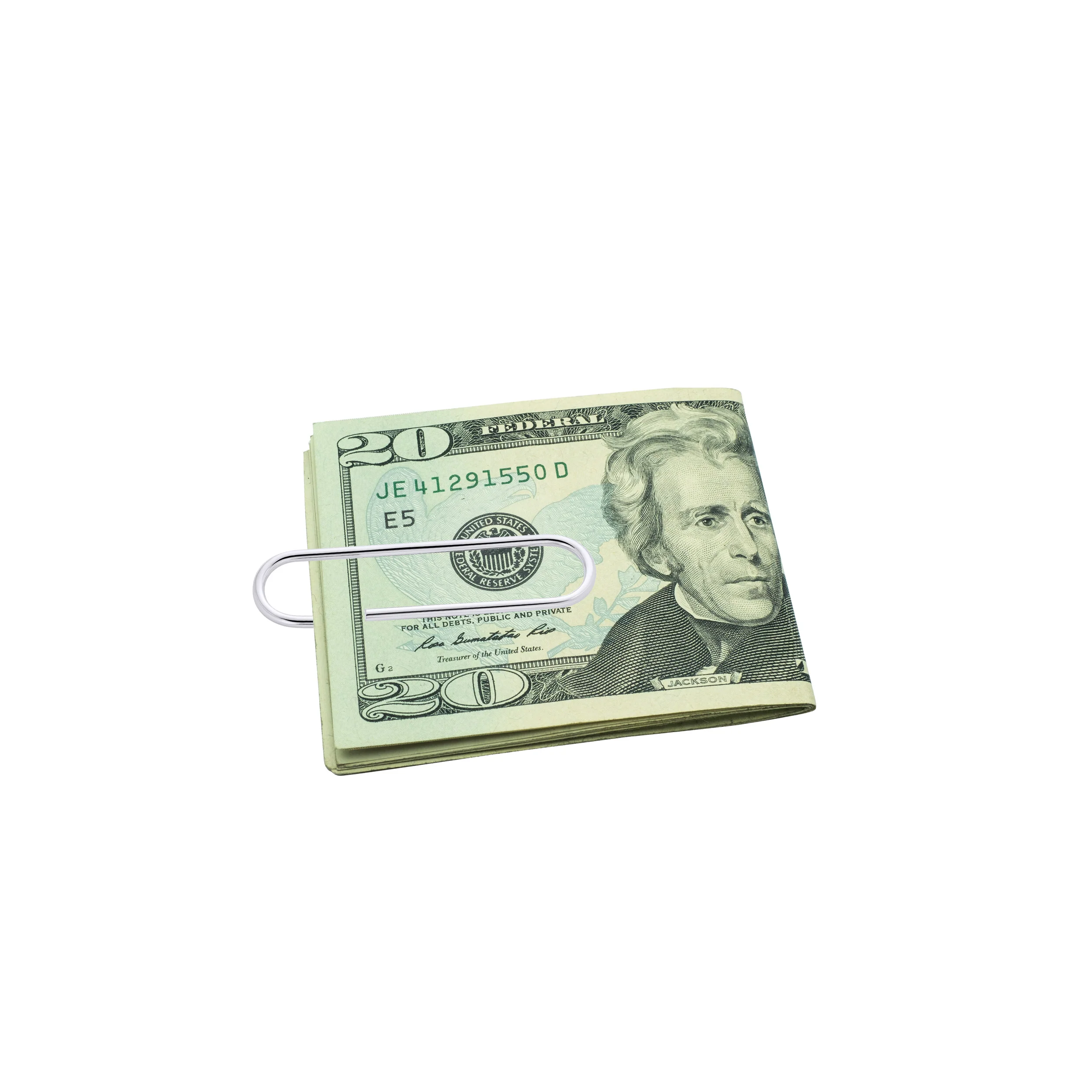 Executive Gift Sterling Silver Money Clip for Men - Large Strong Polished Finish - Image 3