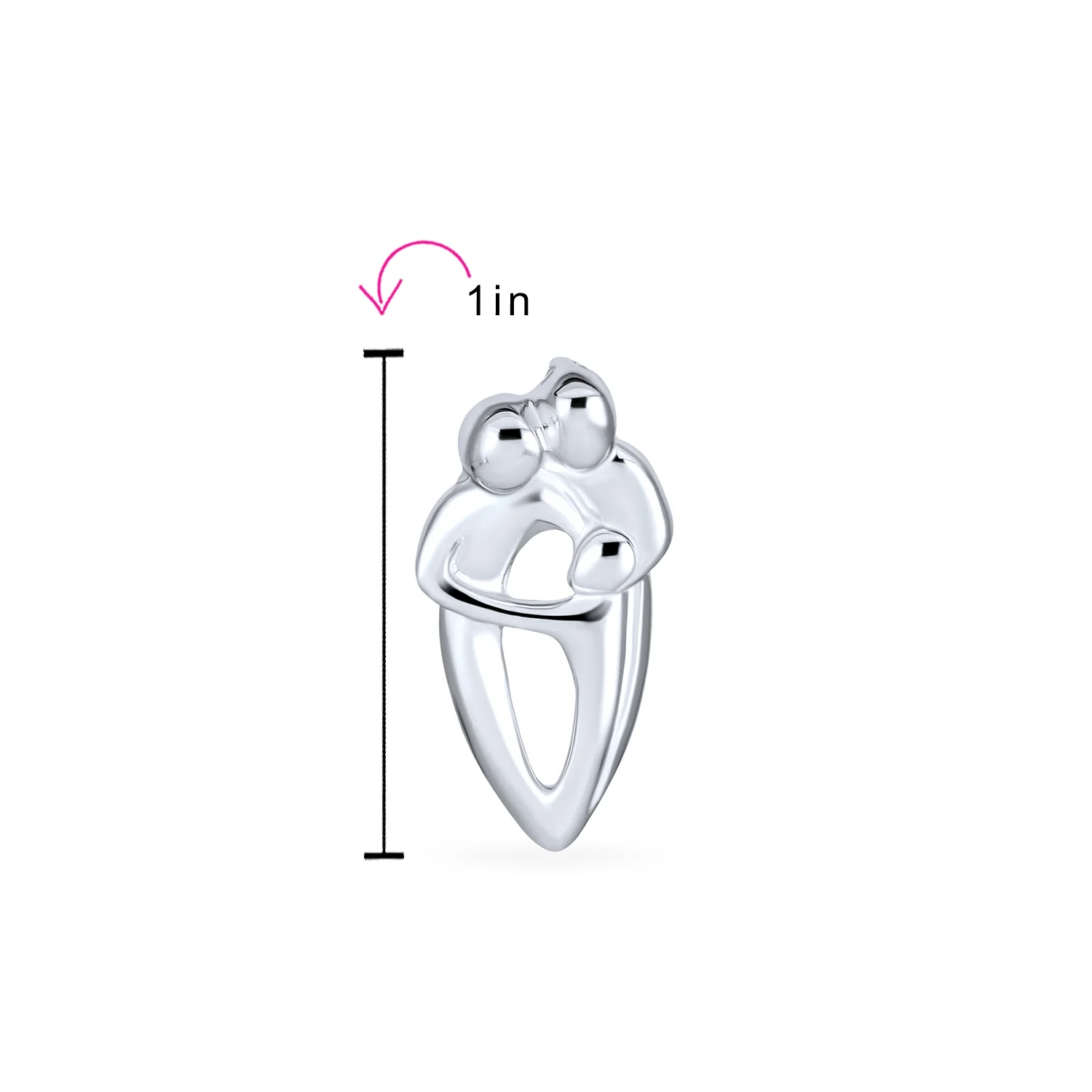 Father Mother Child Family Pendant Necklace Sterling Silver for New Moms - Image 4