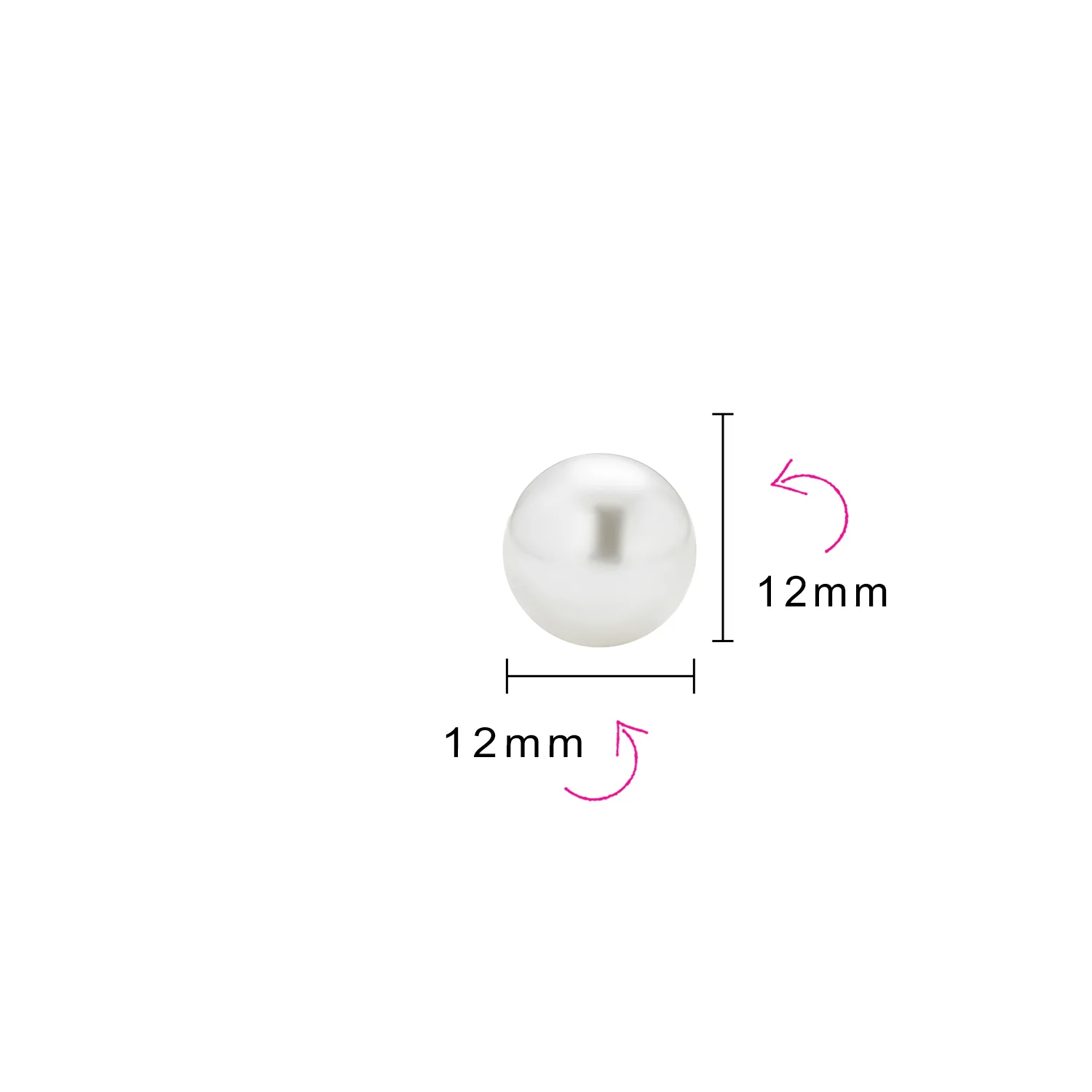 Fashion Bridal Drop Ball Earrings with Simulated Pearl Studs in Sterling Silver - Image 8