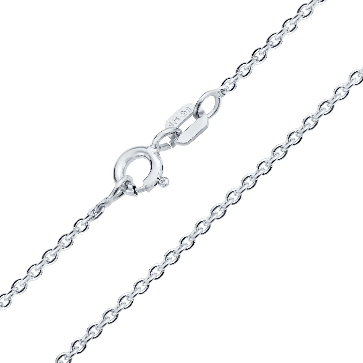 Fine Italian Rolo Link Cable Chain Necklace 14K Gold Plated - Image 4