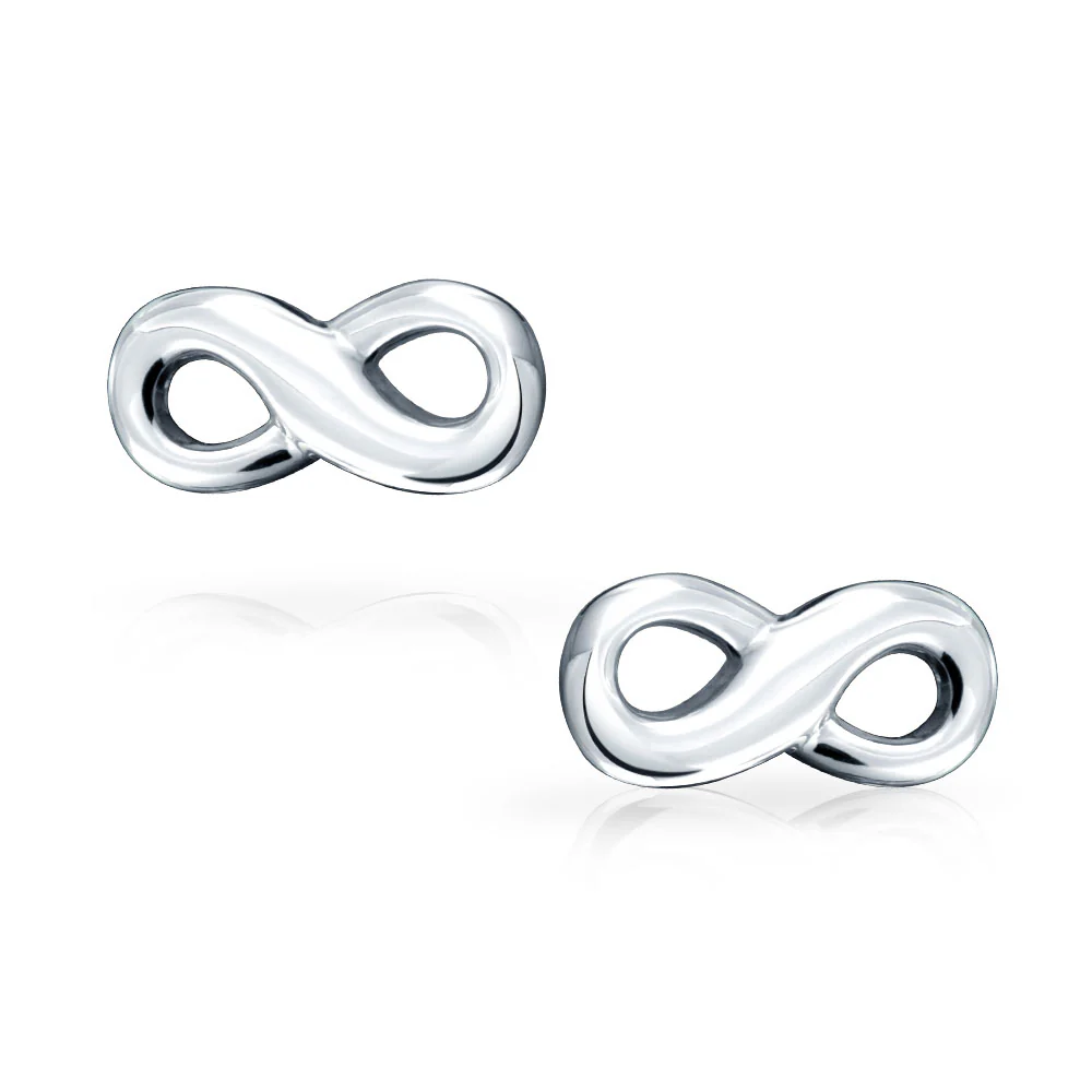 Forever Love Infinity Shirt Cufflink for Men - Sterling Silver Wedding Gift - Image 3