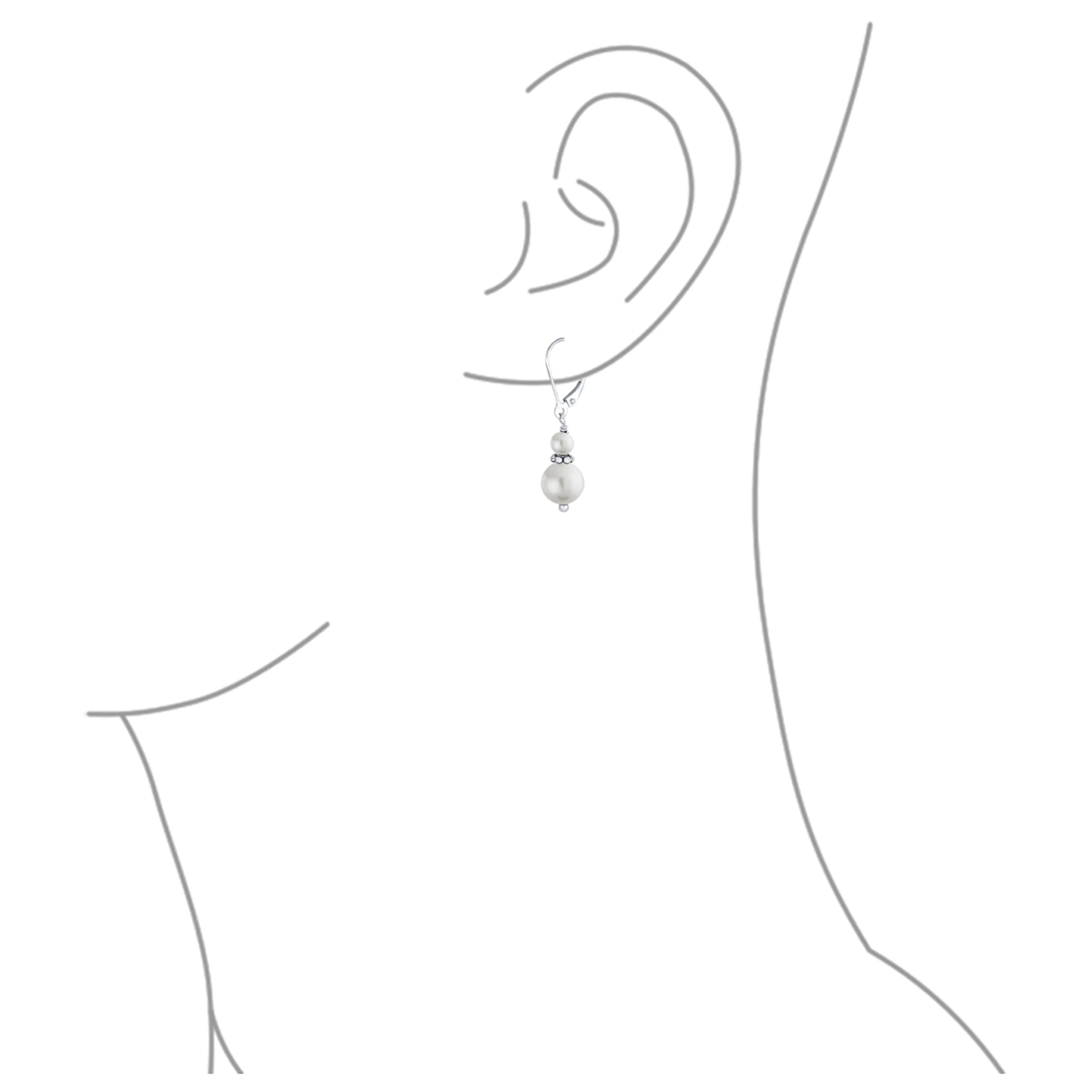 Bali Style Milgrain Rondel Pink Coral Double Bead Ball Dangle Earrings .925 Sterling Silver - Image 46