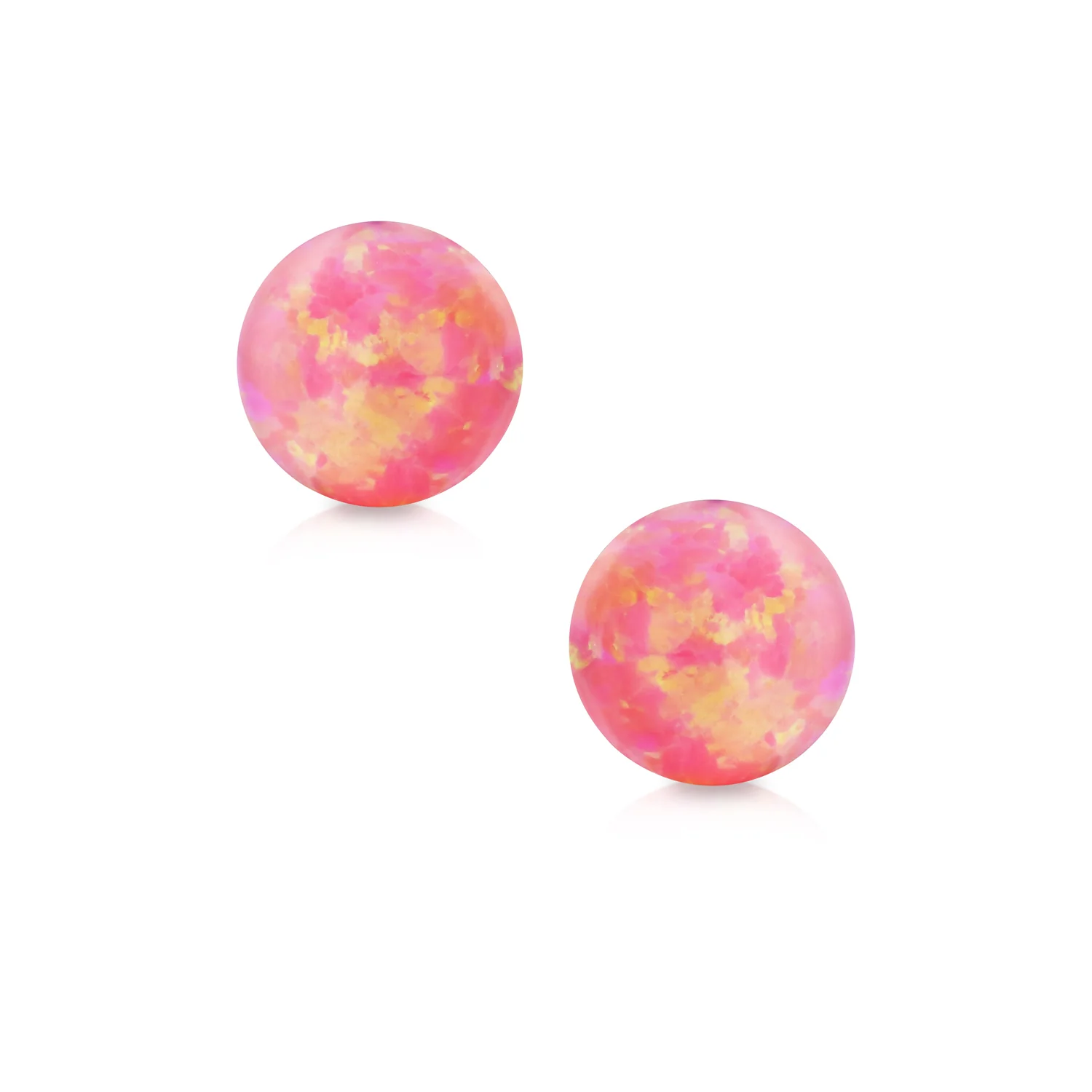 Genuine 14K Yellow Gold Round Black Onyx Bead Ball Stud Earrings 6MM - Image 8