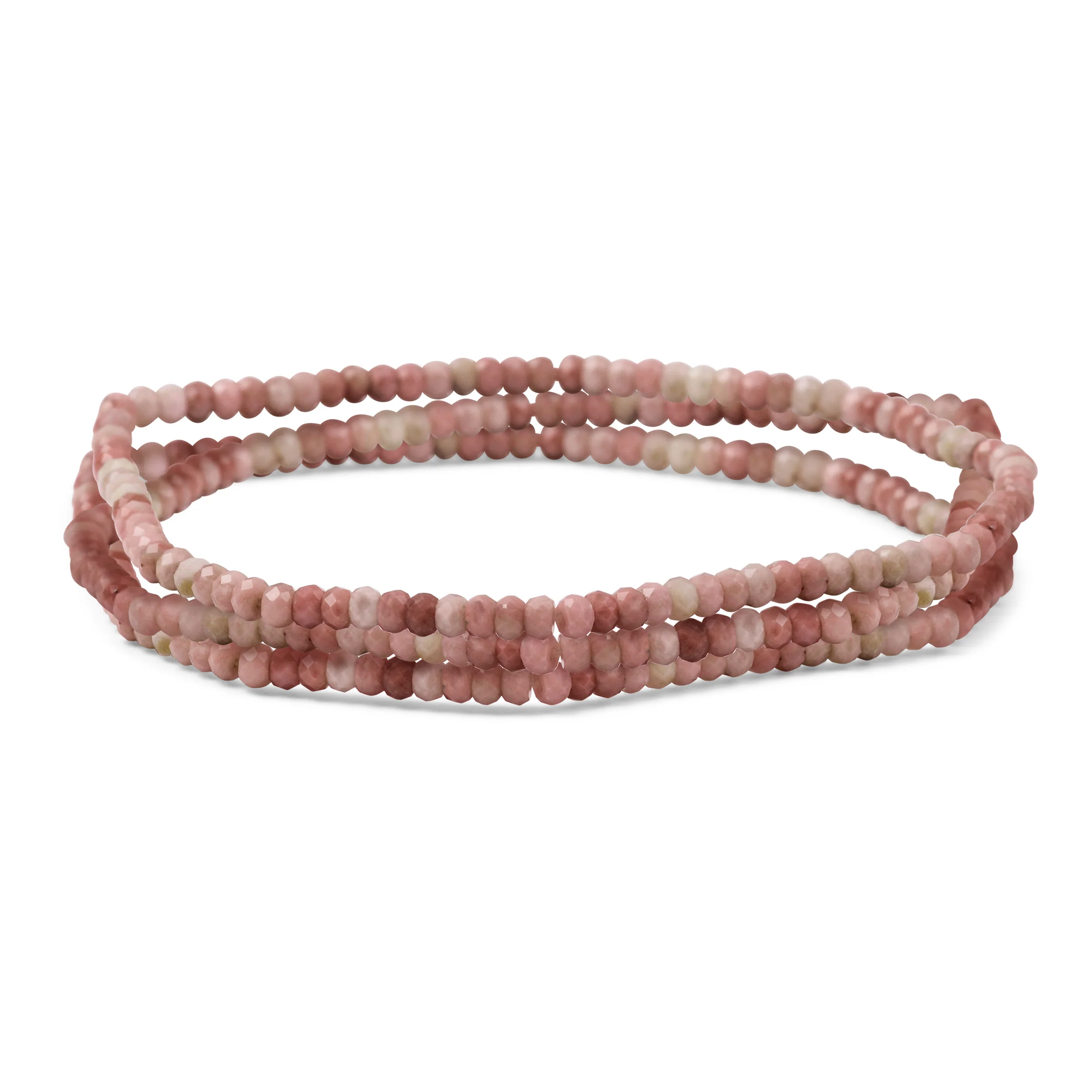 Natural Stone Tiny Ombre Beads Stretch Bracelets Stackable Set of 3 Strands - Image 3