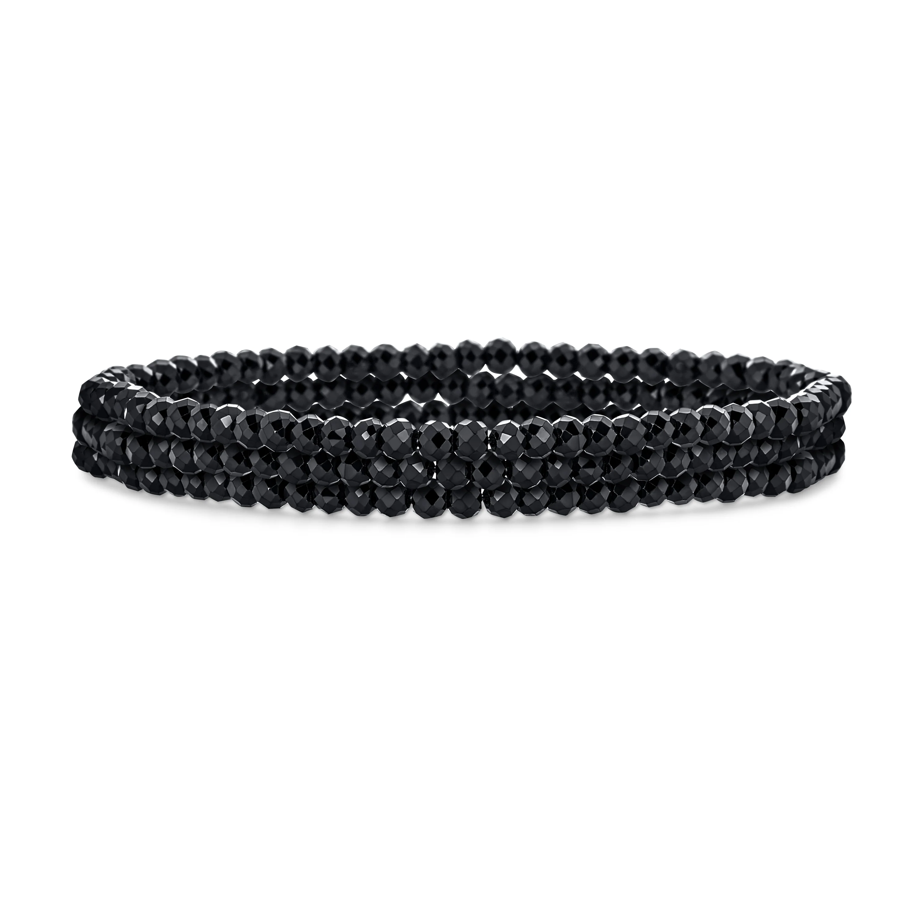 Natural Stone Tiny Ombre Beads Stretch Bracelets Stackable Set of 3 Strands - Image 7
