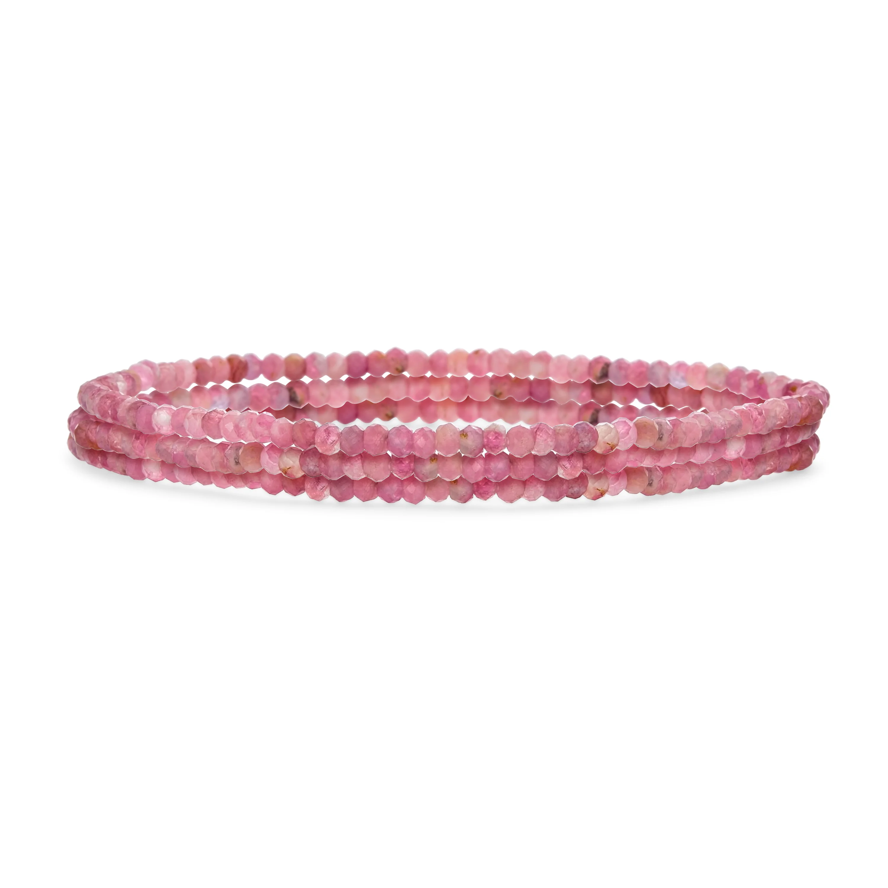 Natural Stone Tiny Ombre Beads Stretch Bracelets Stackable Set of 3 Strands - Image 8