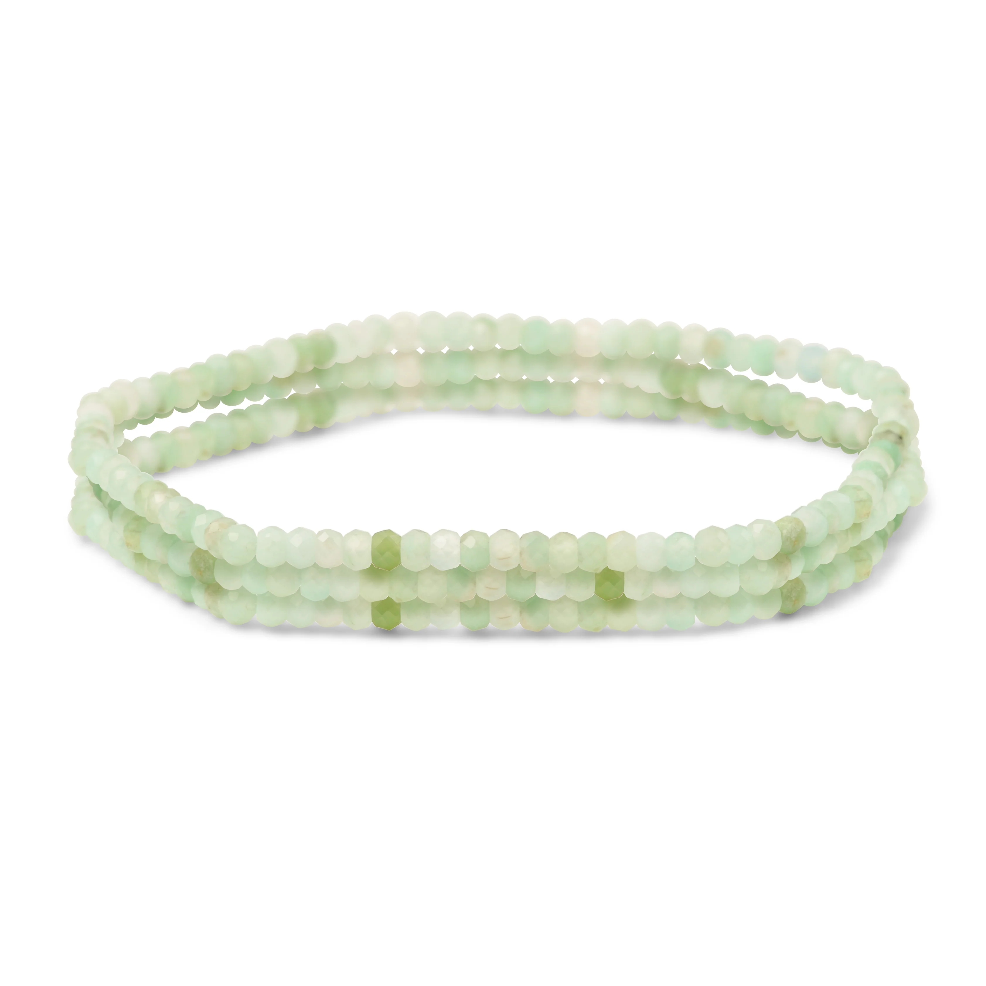 Natural Stone Tiny Ombre Beads Stretch Bracelets Stackable Set of 3 Strands - Image 9