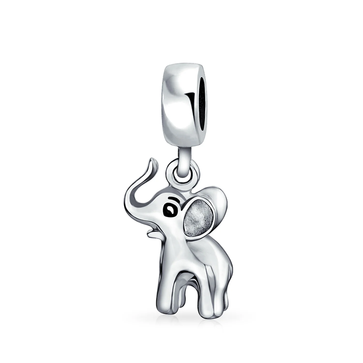 Lucky Animal Bambi Elephant Dangle Charm Bead .925 Sterling Silver Fits European Bracelet