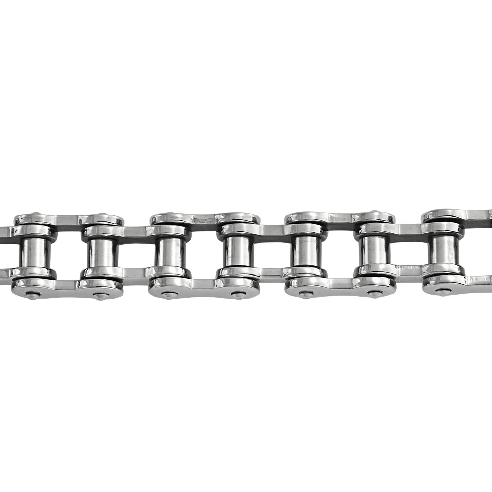 Men's Biker Jewelry Bicycle Link Mechanic Chain Bracelet Stainless Steel - Image 3