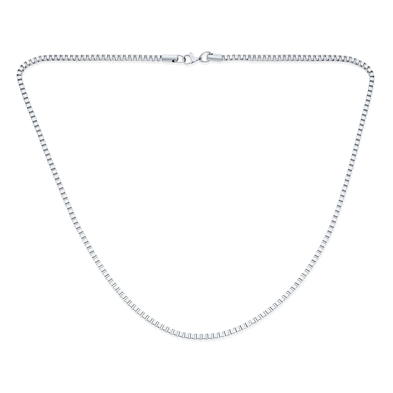 Solid Heavy 5MM Venetian Box Link Chain Necklace .925 Sterling Silver 16 Inch