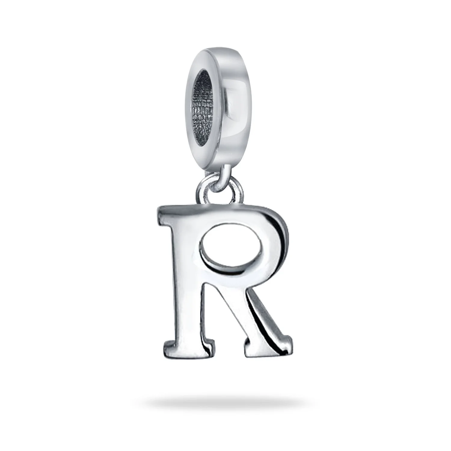Initial Alphabet Bead Charm Sterling Silver A-Z for European Bracelet - Image 17