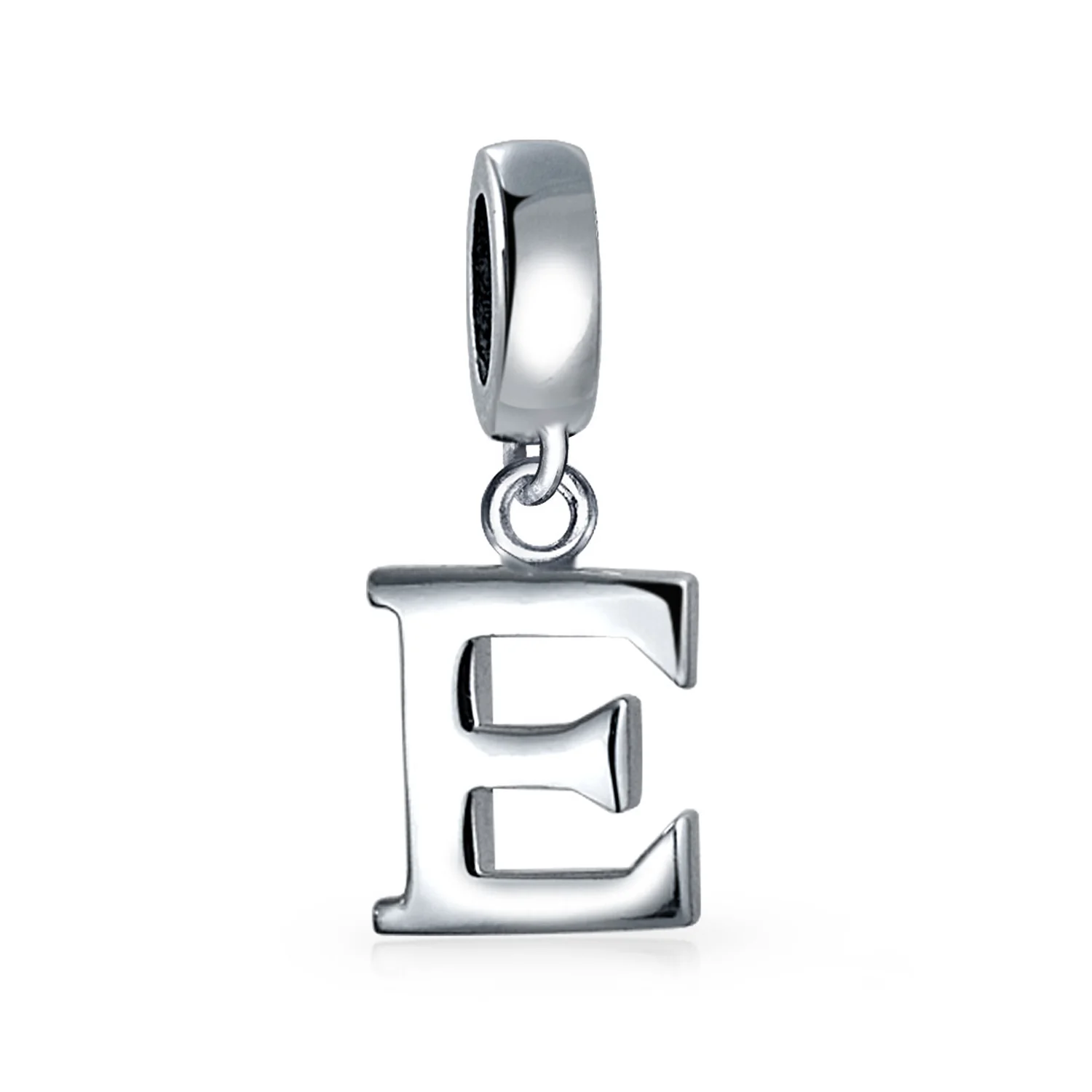 Initial Alphabet Bead Charm Sterling Silver A-Z for European Bracelet - Image 5