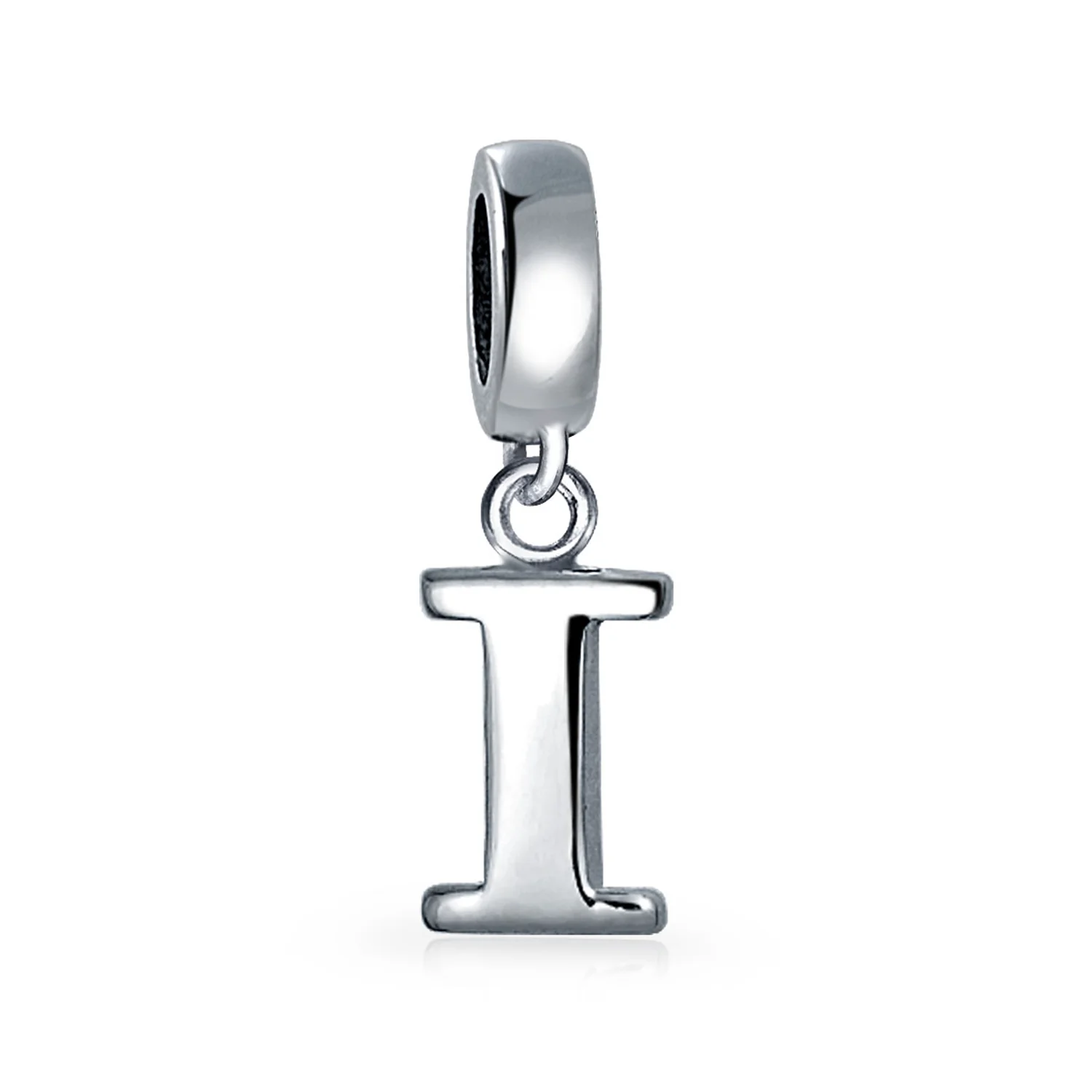 Initial Alphabet Bead Charm Sterling Silver A-Z for European Bracelet - Image 9