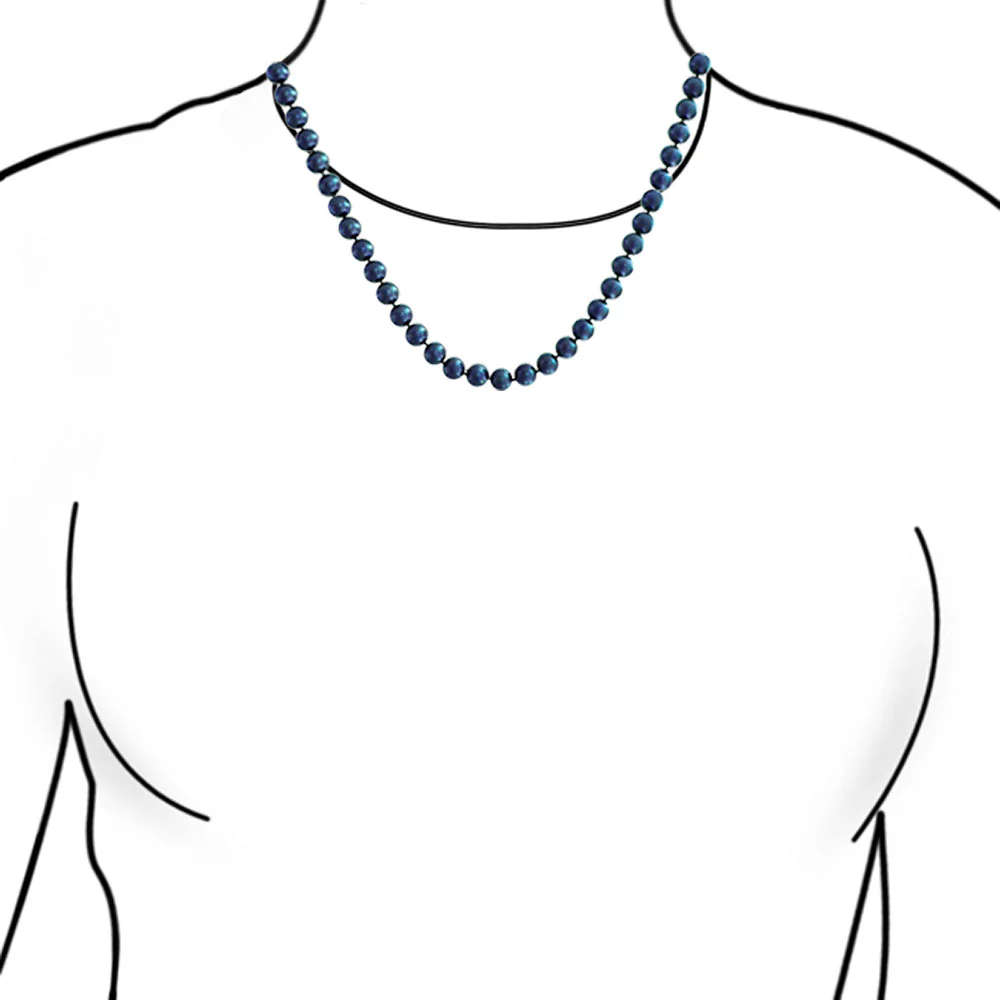 Peacock Blue Black Freshwater Cultured Pearl Jewelry Set Necklace Bracelet Earrings - Image 2