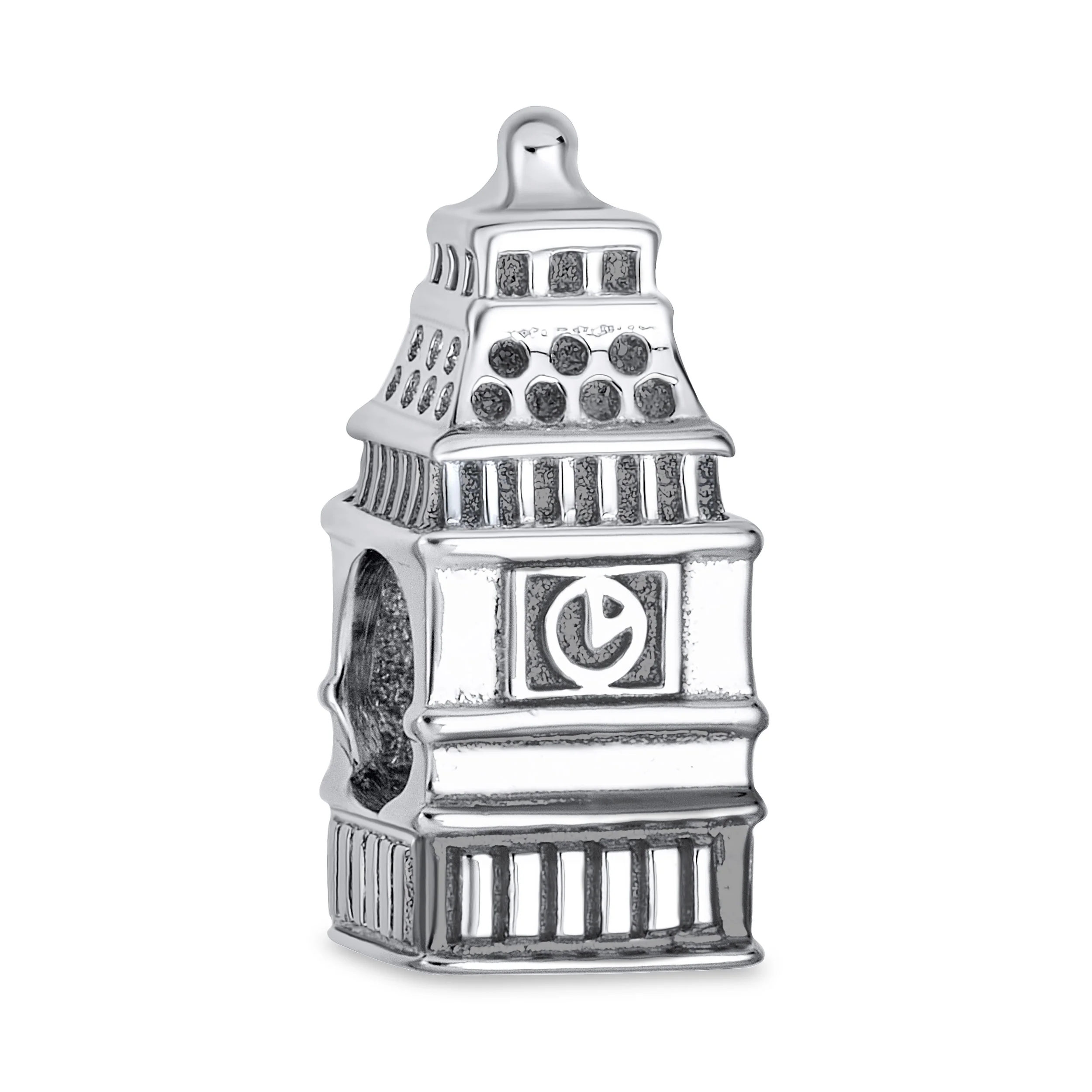 Set of 2 London Big Ben and Double Decker Bus Charm Bead Sterling Silver - Image 5