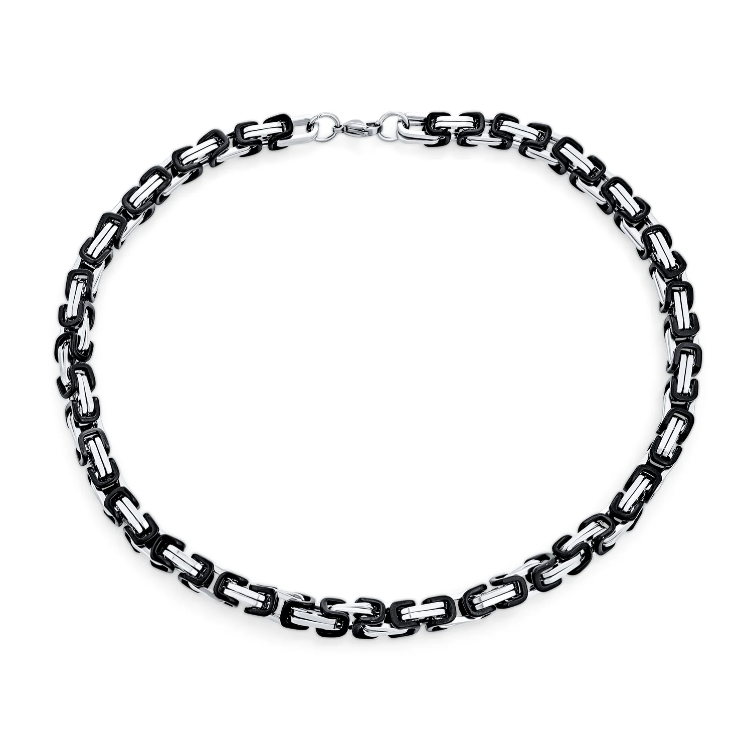 Mechanic Byzantine Punk Rocker Jewelry Set Urban Biker Necklace & Bracelet - Image 4
