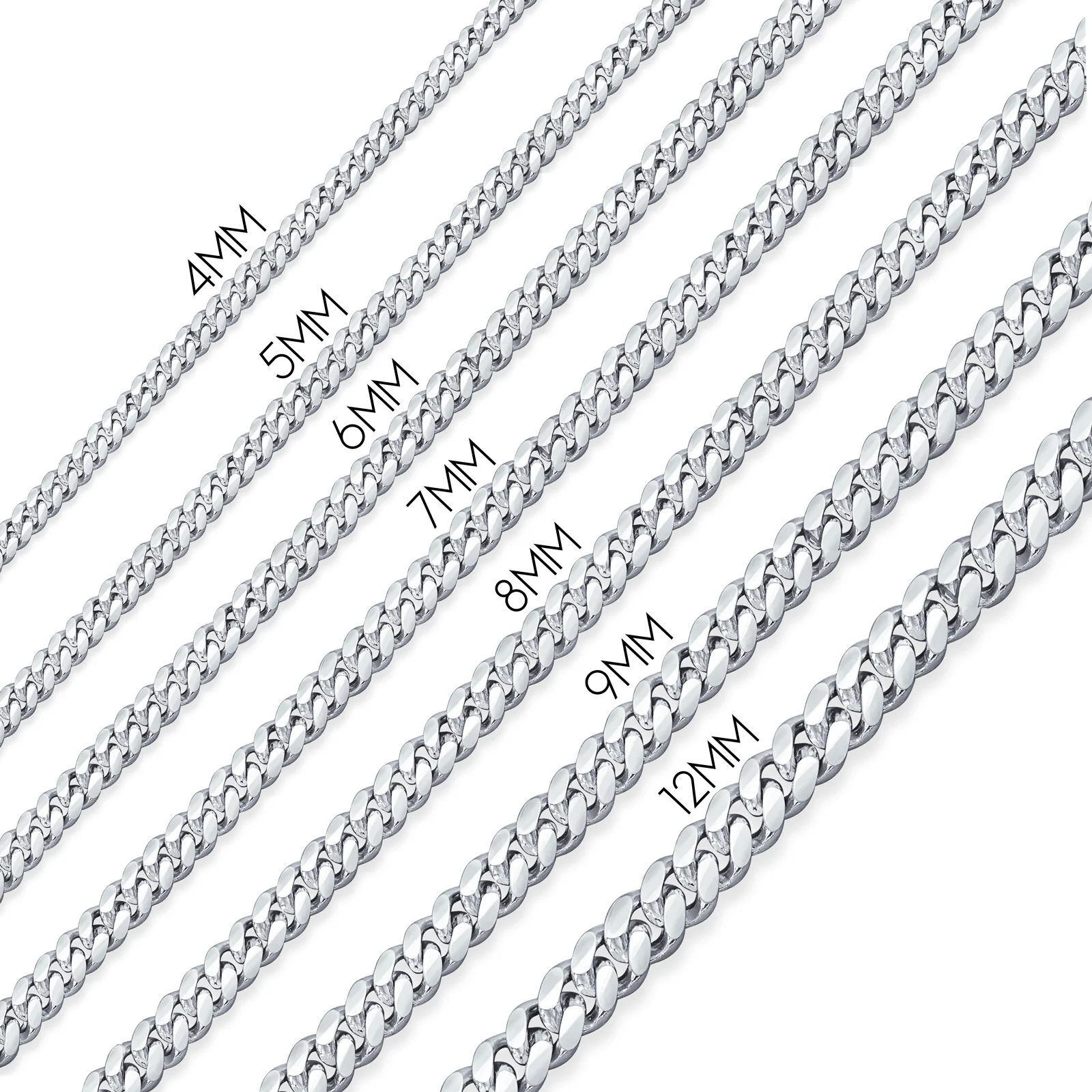 Flat Square Wheat Link Foxtail Chain Necklace Gold Plated Steel 6MM 20 Inch - Image 13