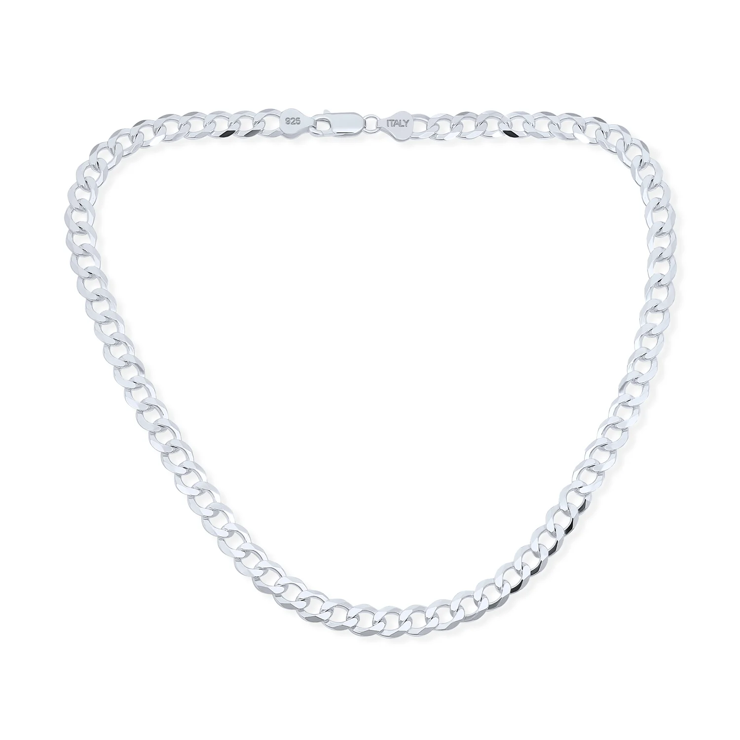 Heavy Solid .925 Sterling Silver 7MM Miami Cuban Curb Chain Link Necklace 18 Inch