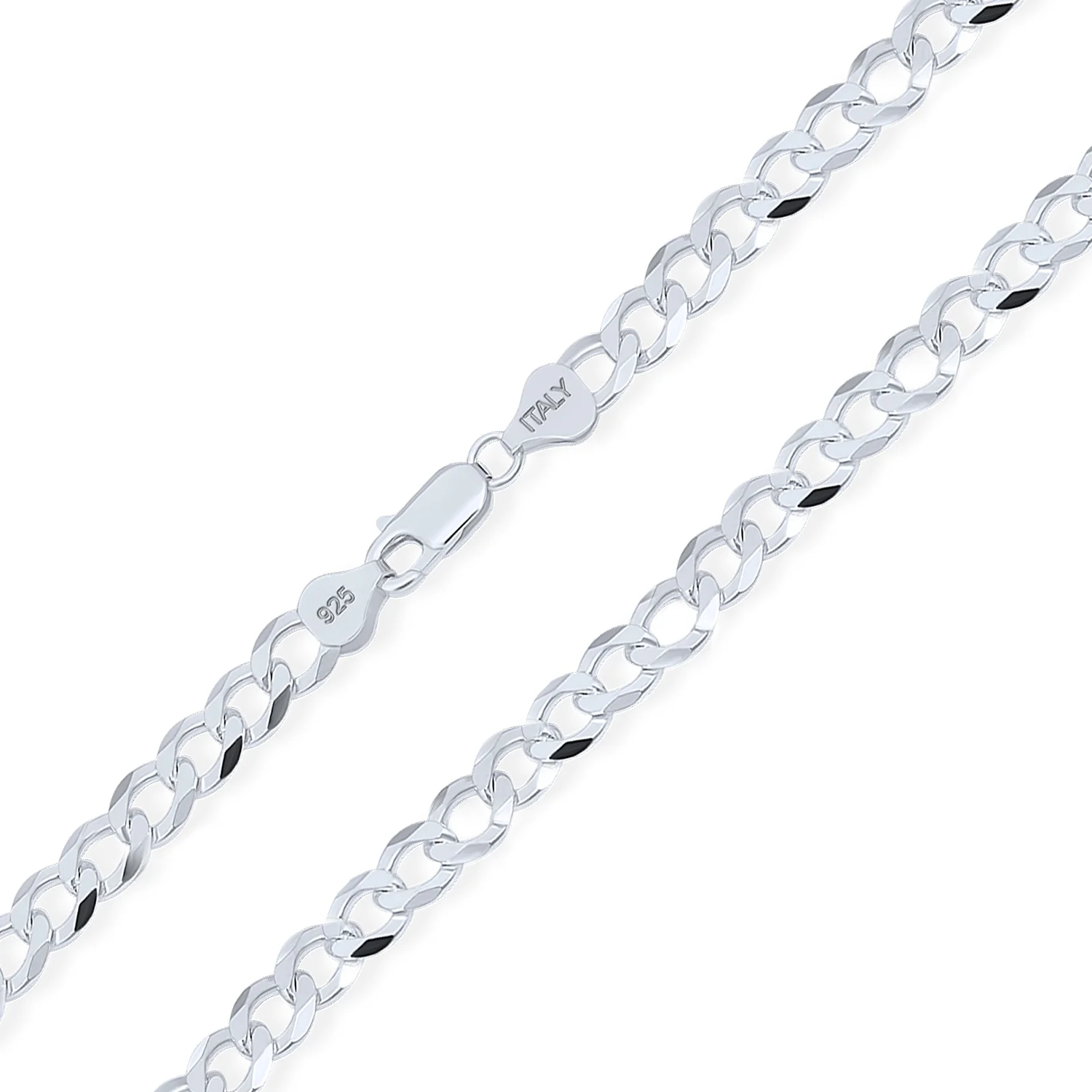 Heavy Solid .925 Sterling Silver 7MM Miami Cuban Curb Chain Link Necklace 18 Inch - Image 2