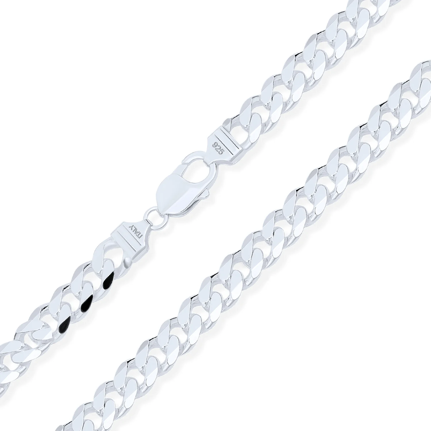 Heavy Solid Strong .925 Sterling Silver 8MM Miami Cuban Curb Chain Link Necklace 18" - Image 2