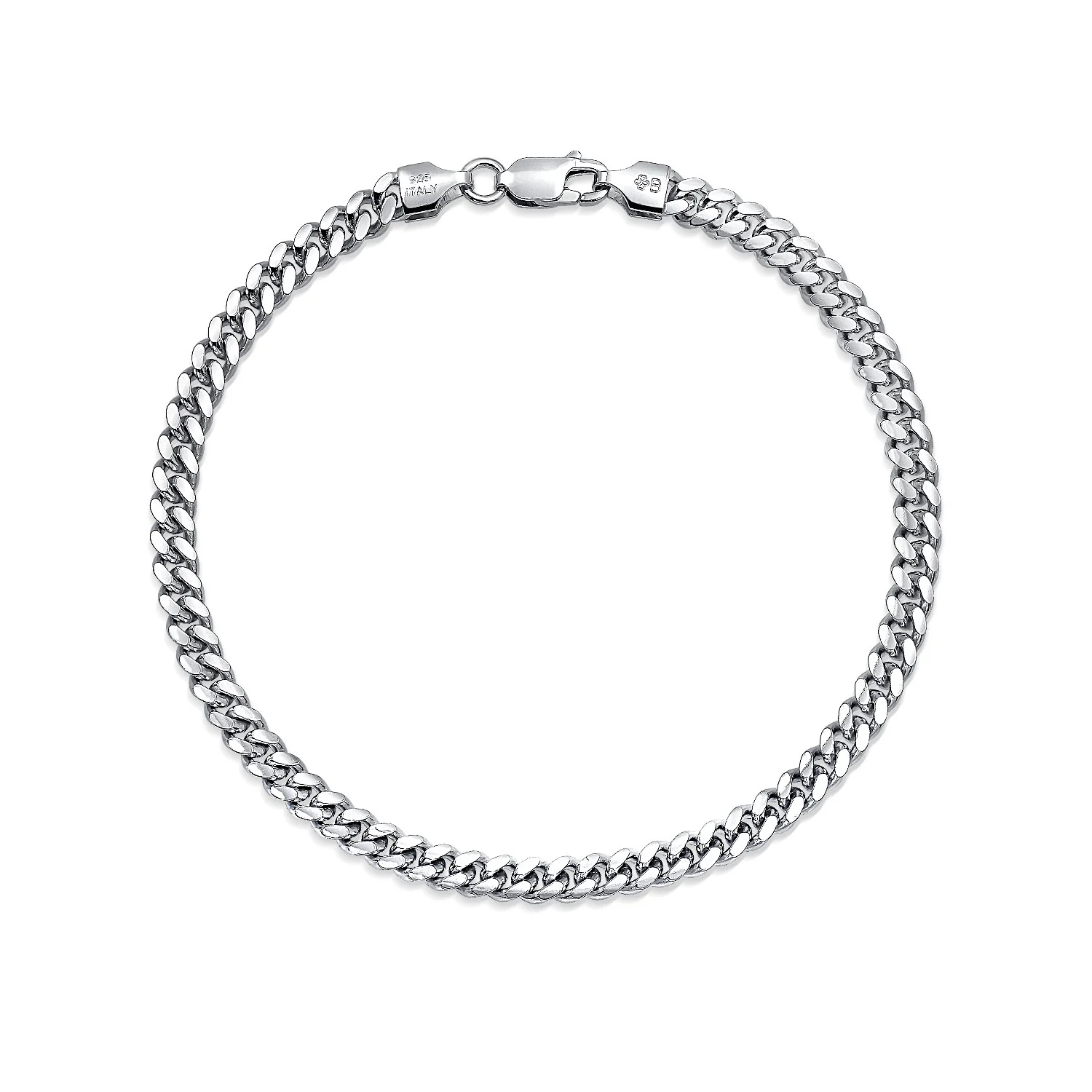 Men's Solid Heavy Miami Cuban Curb 5MM Link Bracelet .925 Sterling Silver 8 Inch