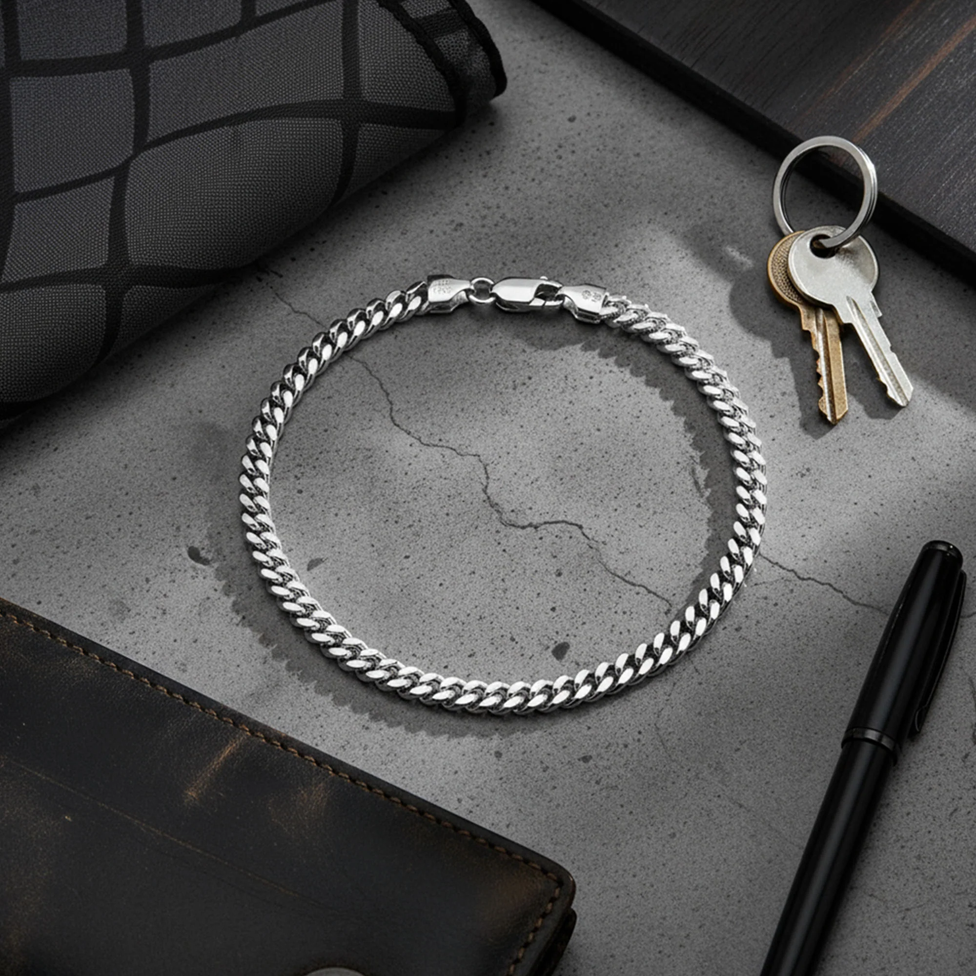 Men's Solid Heavy Miami Cuban Curb 5MM Link Bracelet .925 Sterling Silver 8 Inch - Image 5