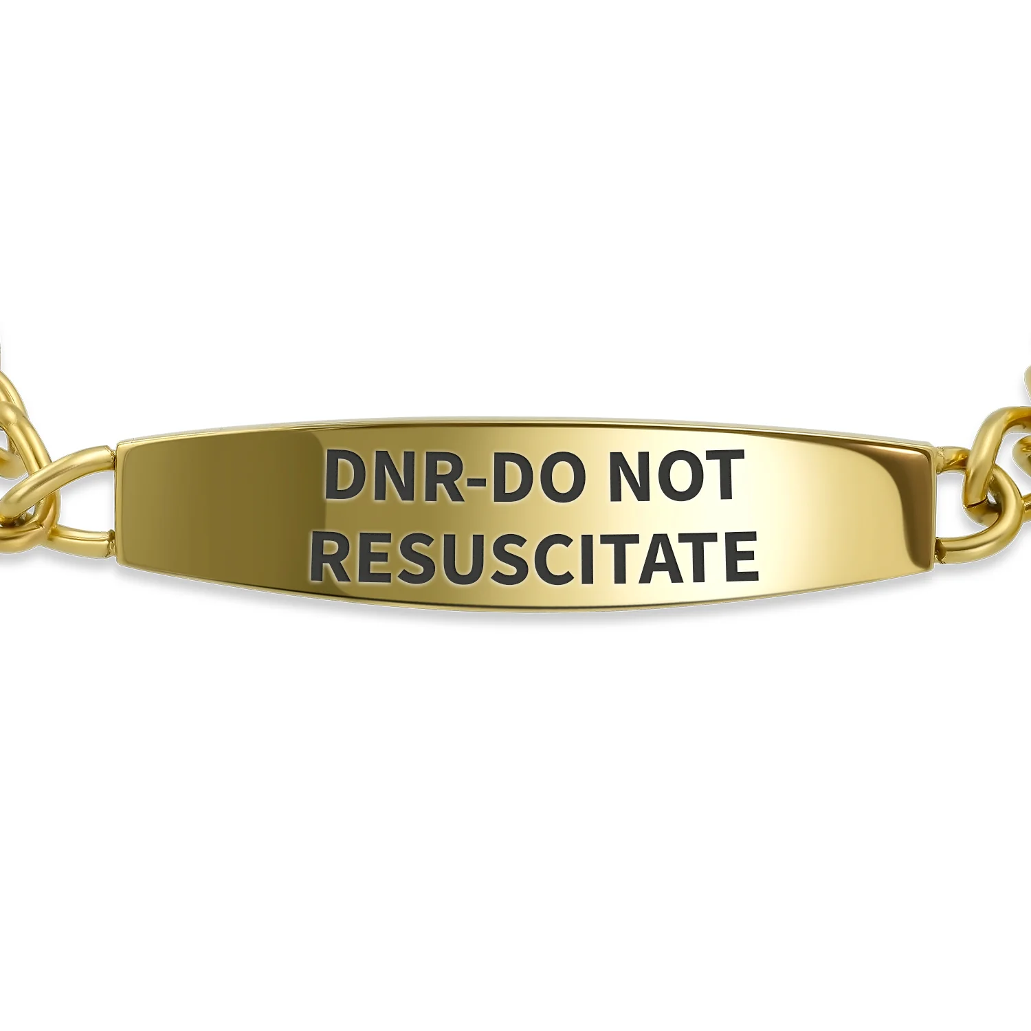 Lightweight Red Medical Identification Blank Medical ID Curb Link Bracelet Stainless Steel 7.5 Inch - Image 18