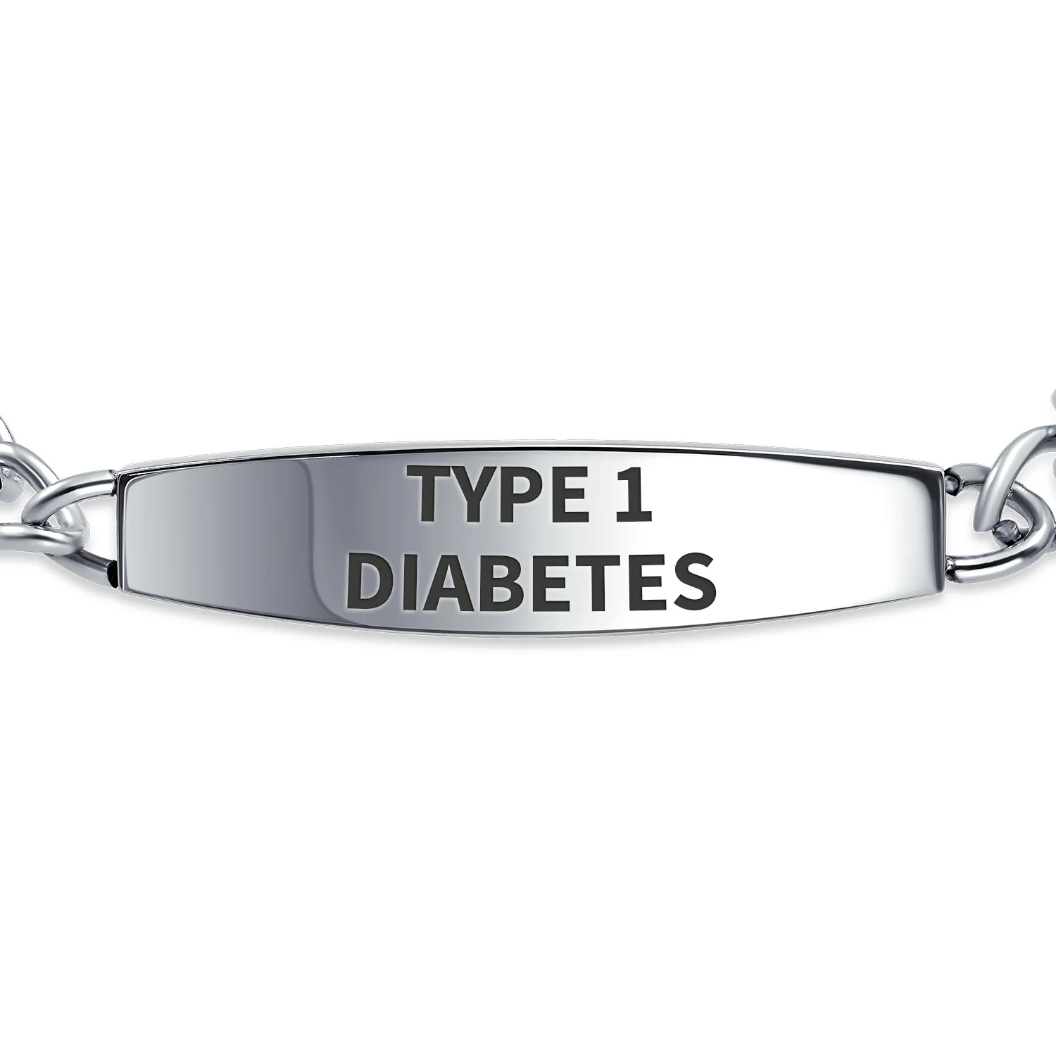 Lightweight Red Medical Identification Blank Medical ID Curb Link Bracelet Stainless Steel 7.5 Inch - Image 29