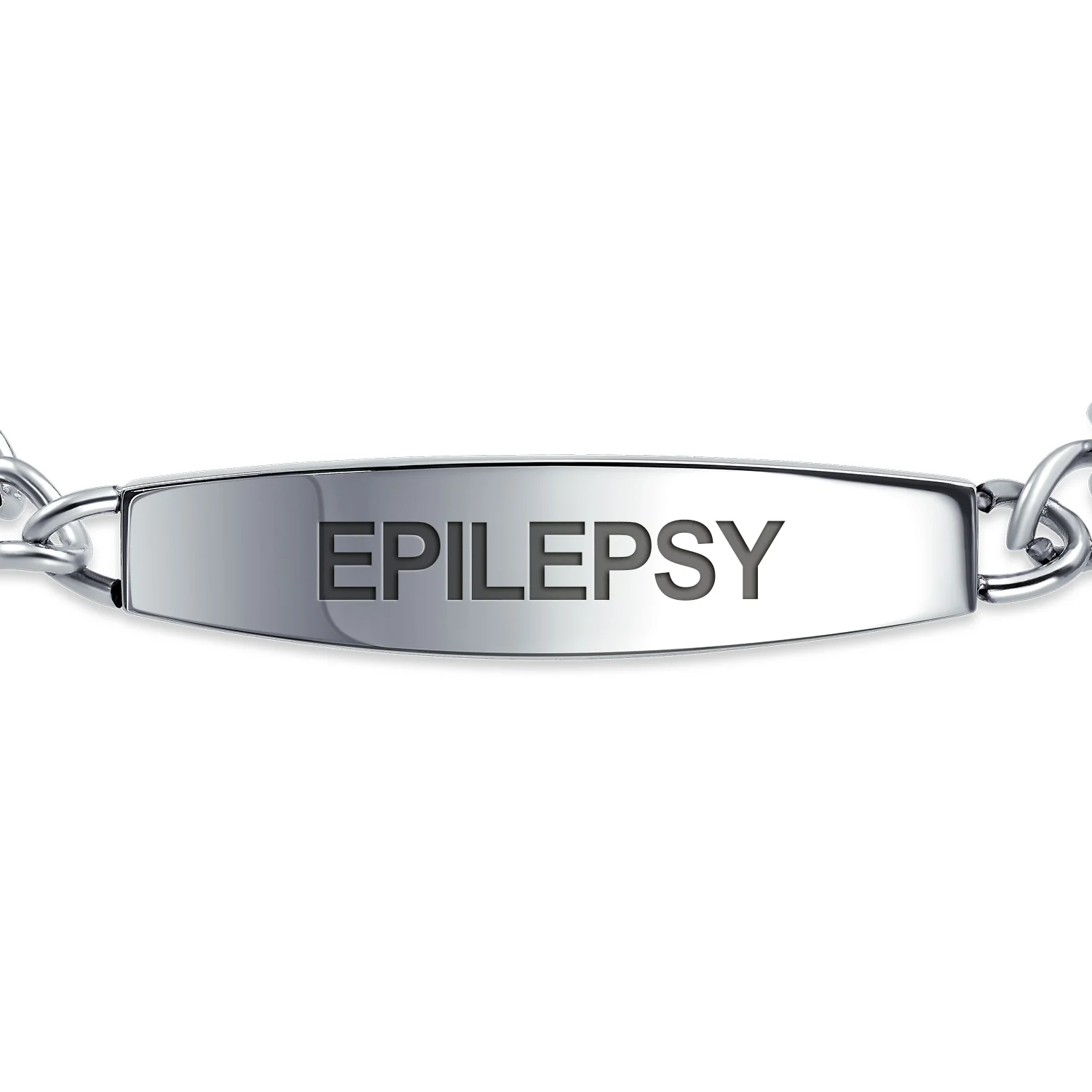 Lightweight Red Medical Identification Blank Medical ID Curb Link Bracelet Stainless Steel 7.5 Inch - Image 30