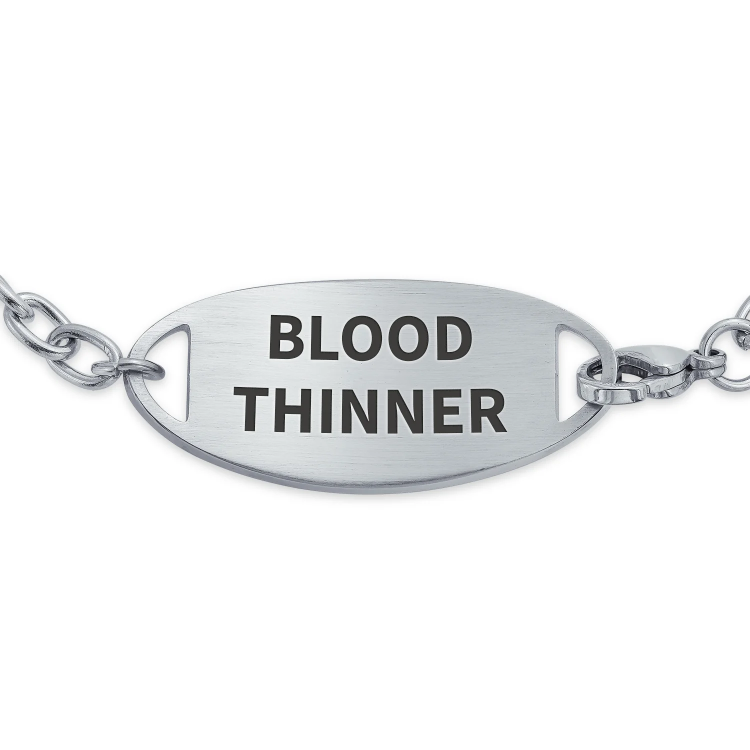 Miami Cuban Link Medical ID Bracelet Stainless 7.5 Inch - Image 3