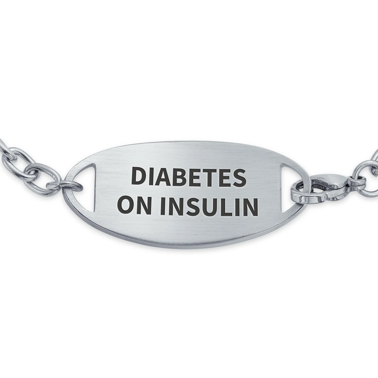 Miami Cuban Link Medical ID Bracelet Stainless 7.5 Inch - Image 4