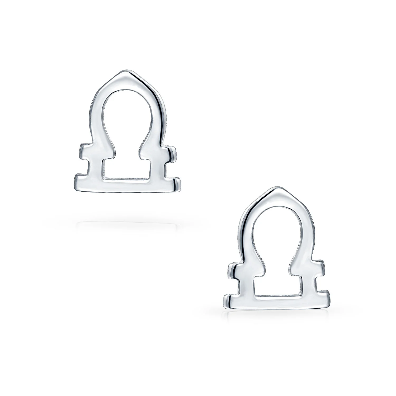 Mini Dainty Circle Zodiac Stud Earrings Sterling Silver for 12 Constellations - Image 3