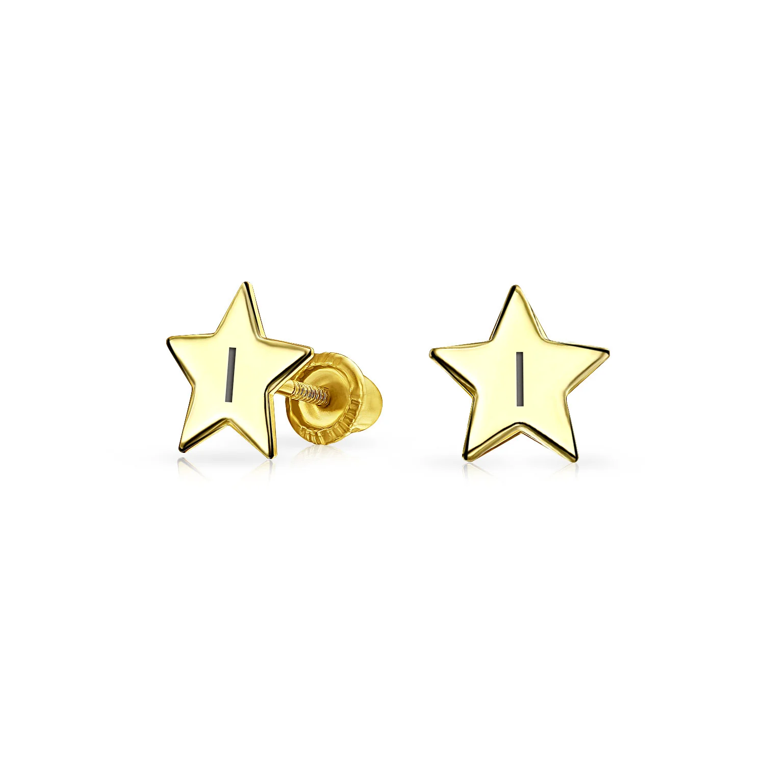 Minimalist 14K Gold Star Stud Earrings for Helix, Cartilage, and Lobe Piercing - Image 10
