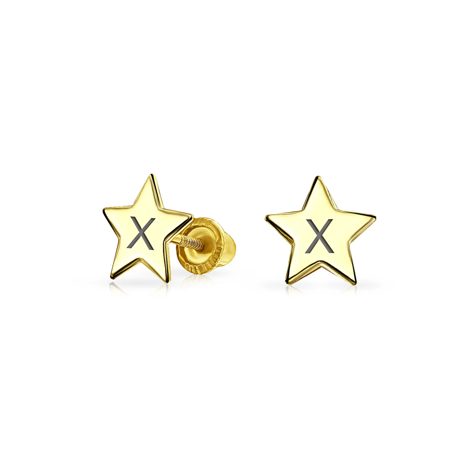 Minimalist 14K Gold Star Stud Earrings for Helix, Cartilage, and Lobe Piercing - Image 25