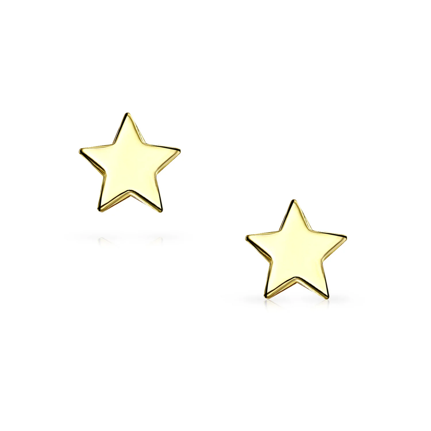 Minimalist 14K Gold Star Stud Earrings for Helix, Cartilage, and Lobe Piercing - Image 28