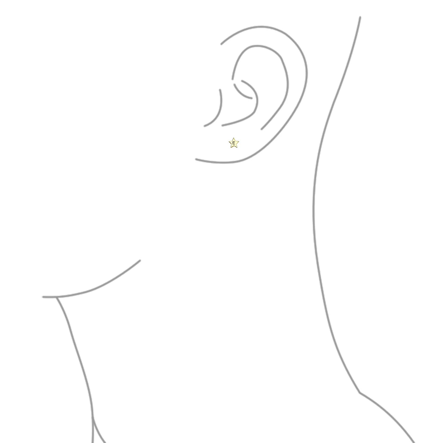 Minimalist 14K Gold Star Stud Earrings for Helix, Cartilage, and Lobe Piercing - Image 60