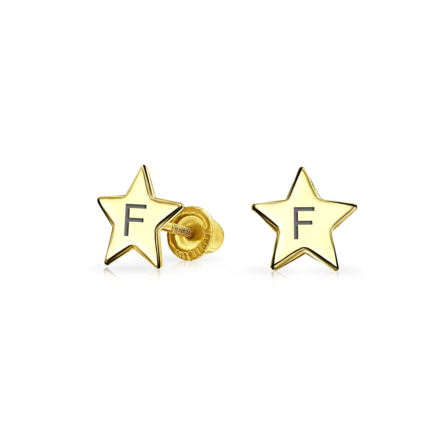 Minimalist 14K Gold Star Stud Earrings for Helix, Cartilage, and Lobe Piercing - Image 7