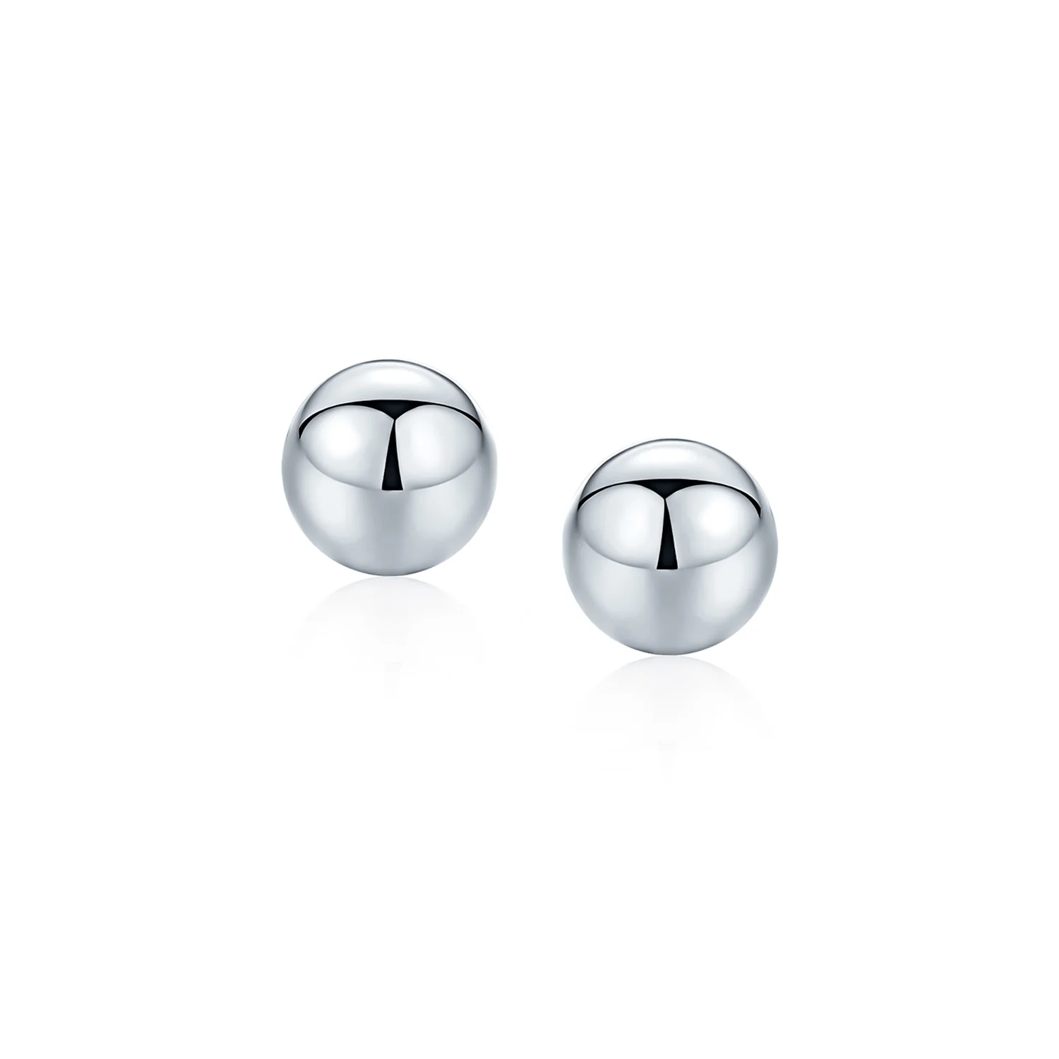 Minimalist Drop Ball Earrings in Sterling Silver 2-10 MM Sizes Shiny Polish - Image 12
