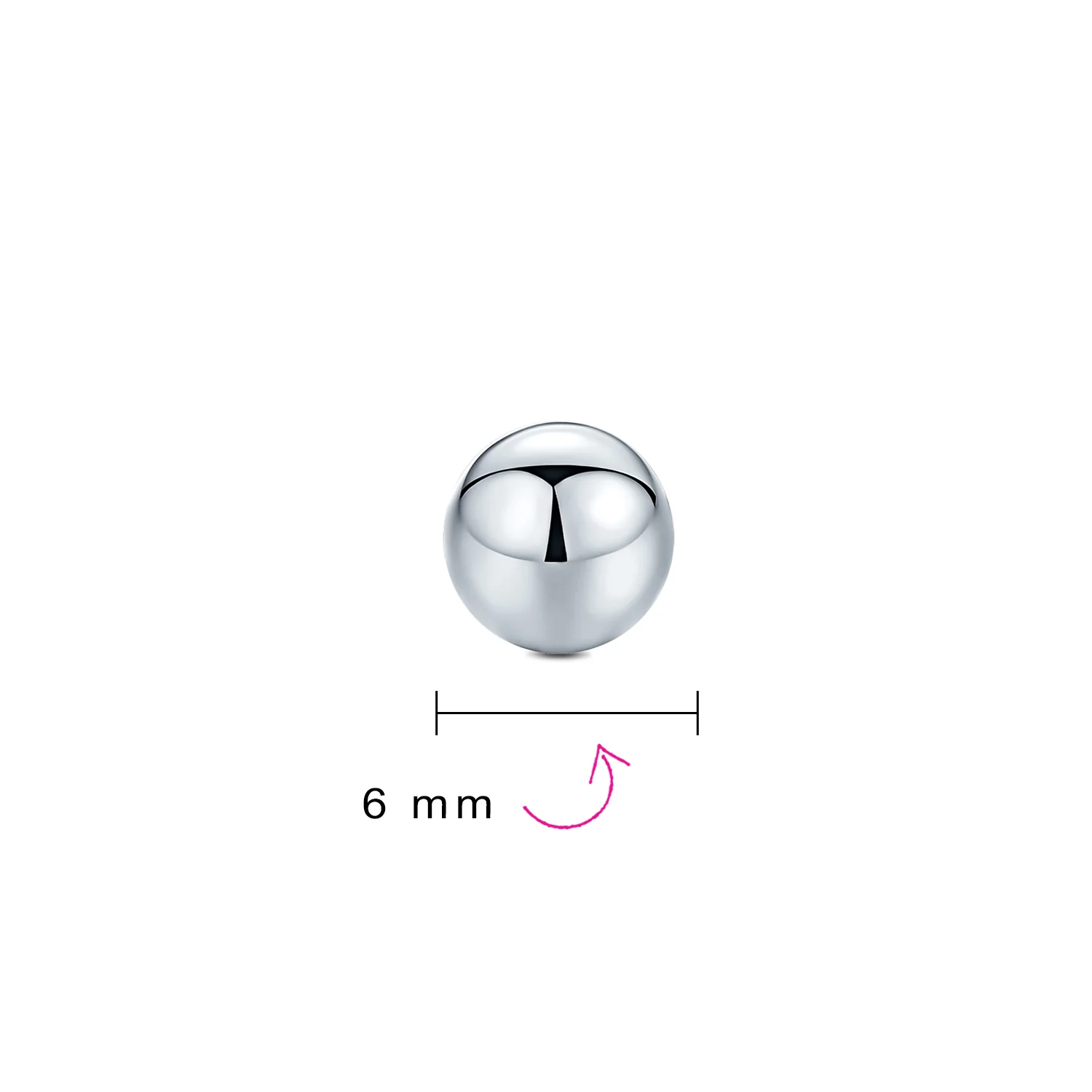Minimalist Drop Ball Earrings in Sterling Silver 2-10 MM Sizes Shiny Polish - Image 14