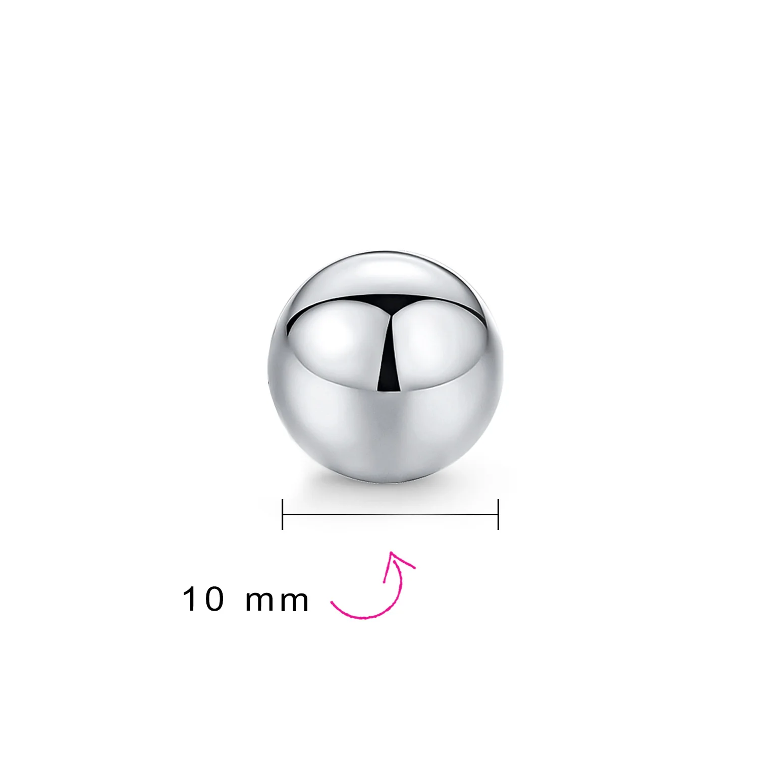 Minimalist Drop Ball Earrings in Sterling Silver 2-10 MM Sizes Shiny Polish - Image 15