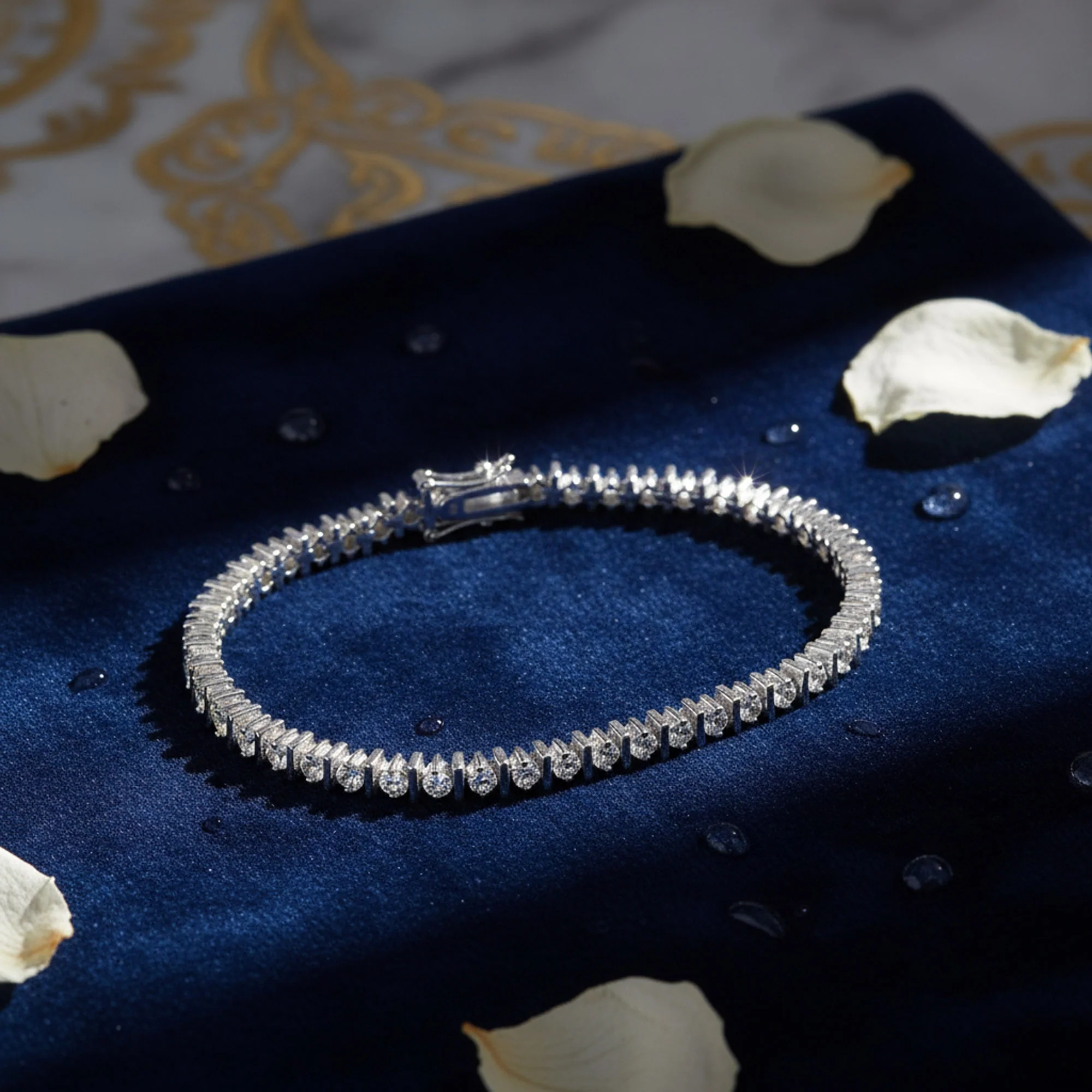 Classic 10CT CZ Solitaire Tennis Bracelet Cubic Zirconia .925 Sterling Silver 7 Inch - Image 6