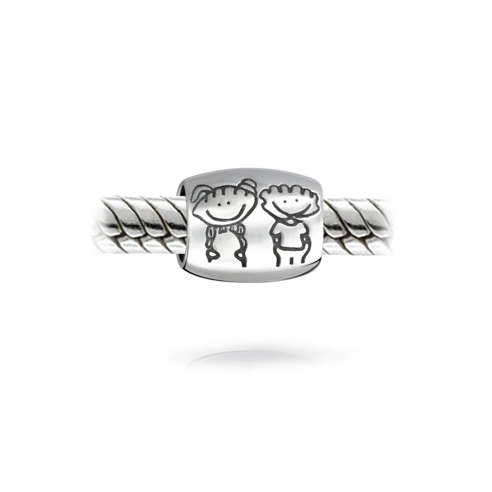 Set of 2 Mother's Day SUPER MOM and BFF Friendship Charm Bead Sterling Silver - Image 6