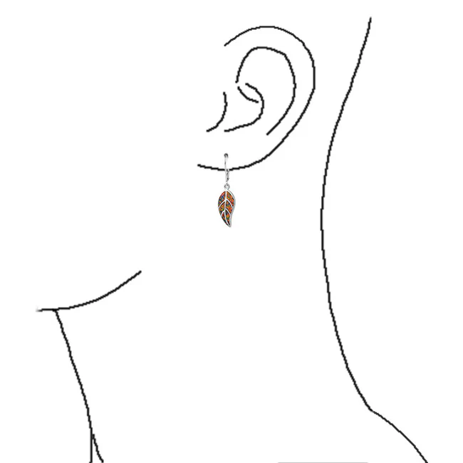 Native American Inspired Dangle Gemstone Earrings with Opal Inlay - Image 7