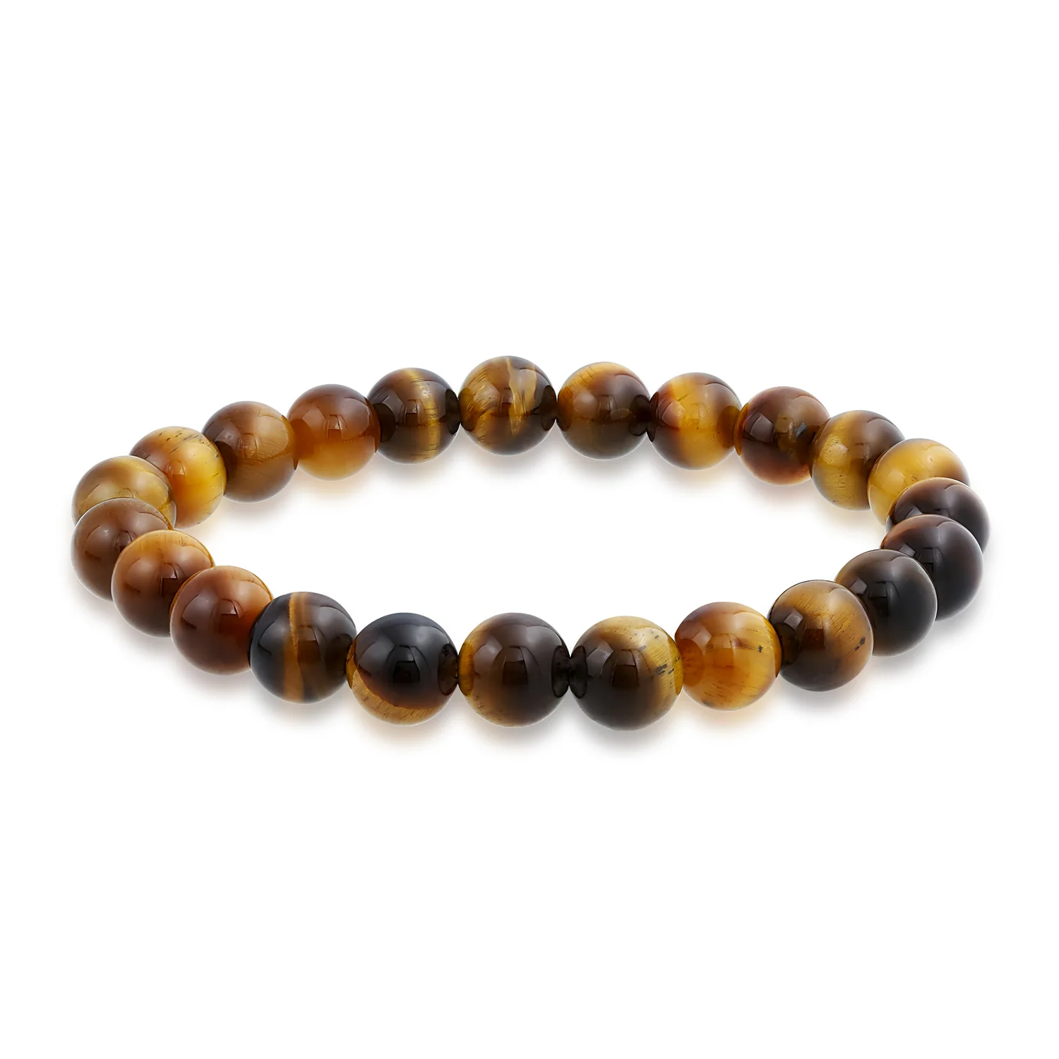 Natural Stone Multi Color Stackable Round 8MM Ball Beads Strand Stretch Bracelet - Image 11