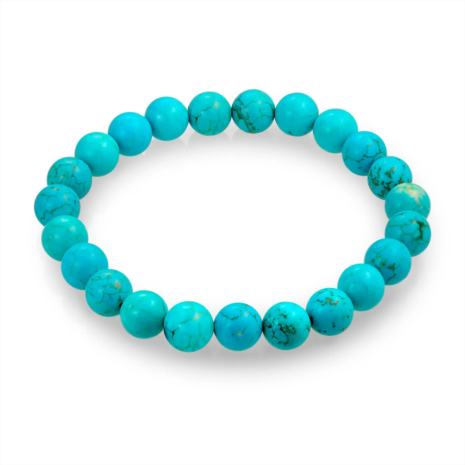 Natural Stone Multi Color Stackable Round 8MM Ball Beads Strand Stretch Bracelet - Image 21