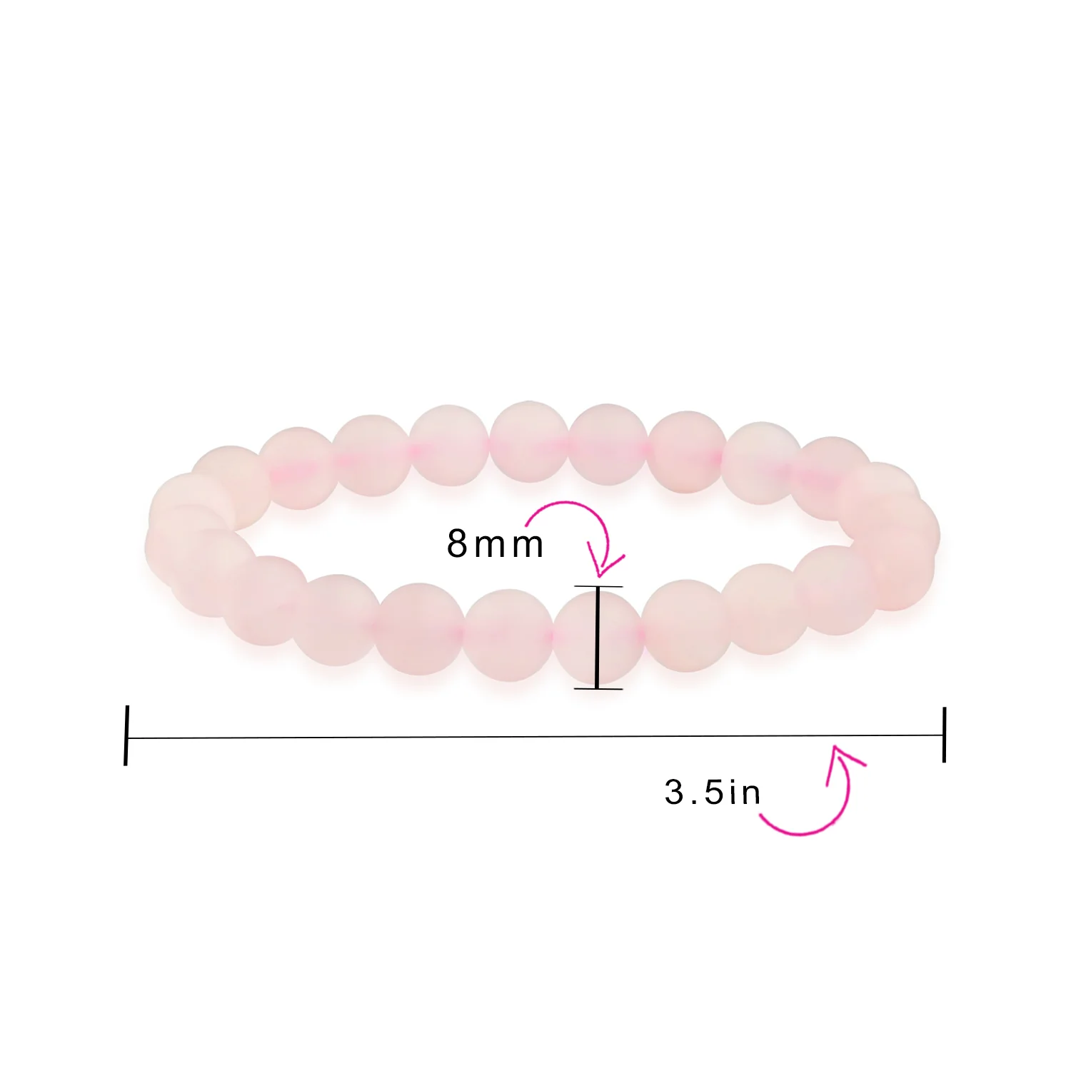 Natural Stone Multi Color Stackable Round 8MM Ball Beads Strand Stretch Bracelet - Image 48