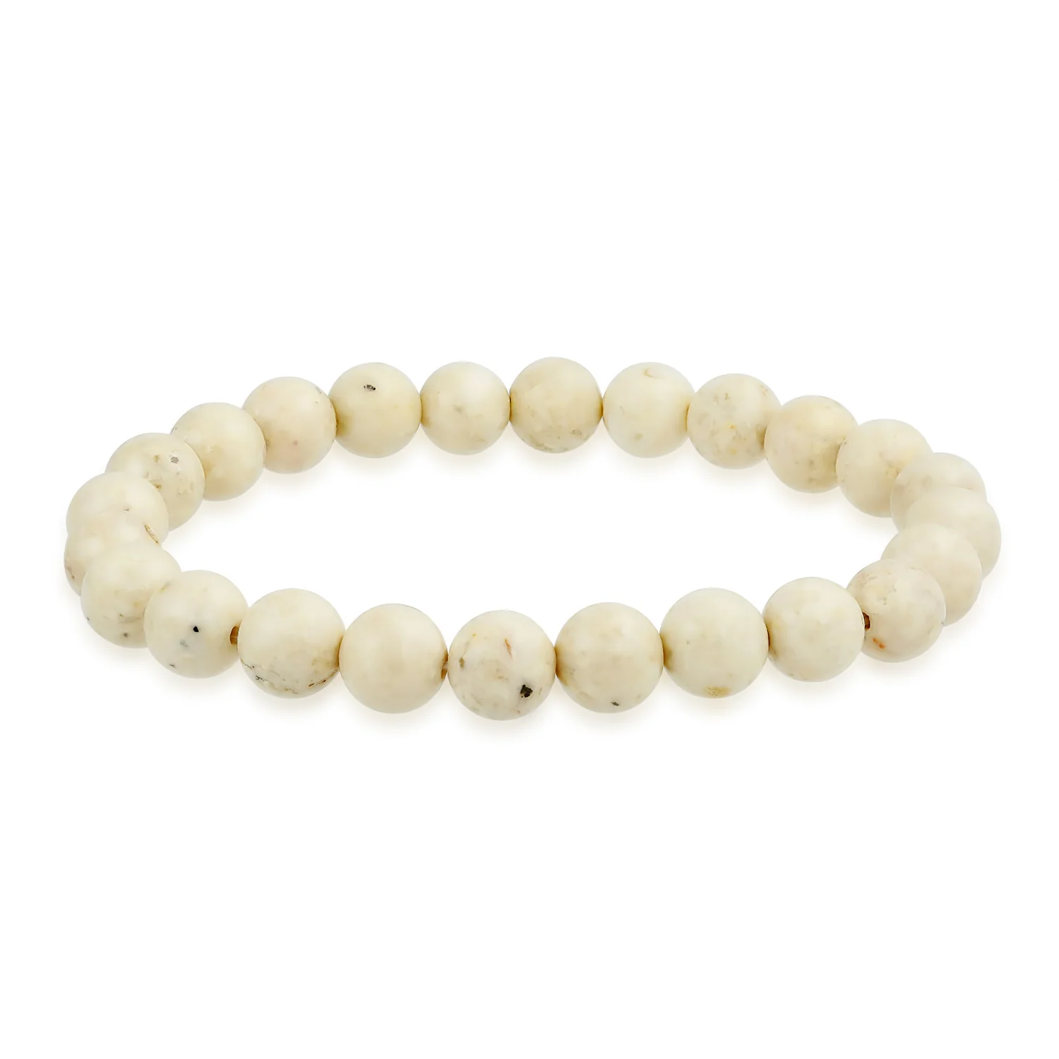 Natural Stone Multi Color Stackable Round 8MM Ball Beads Strand Stretch Bracelet - Image 5