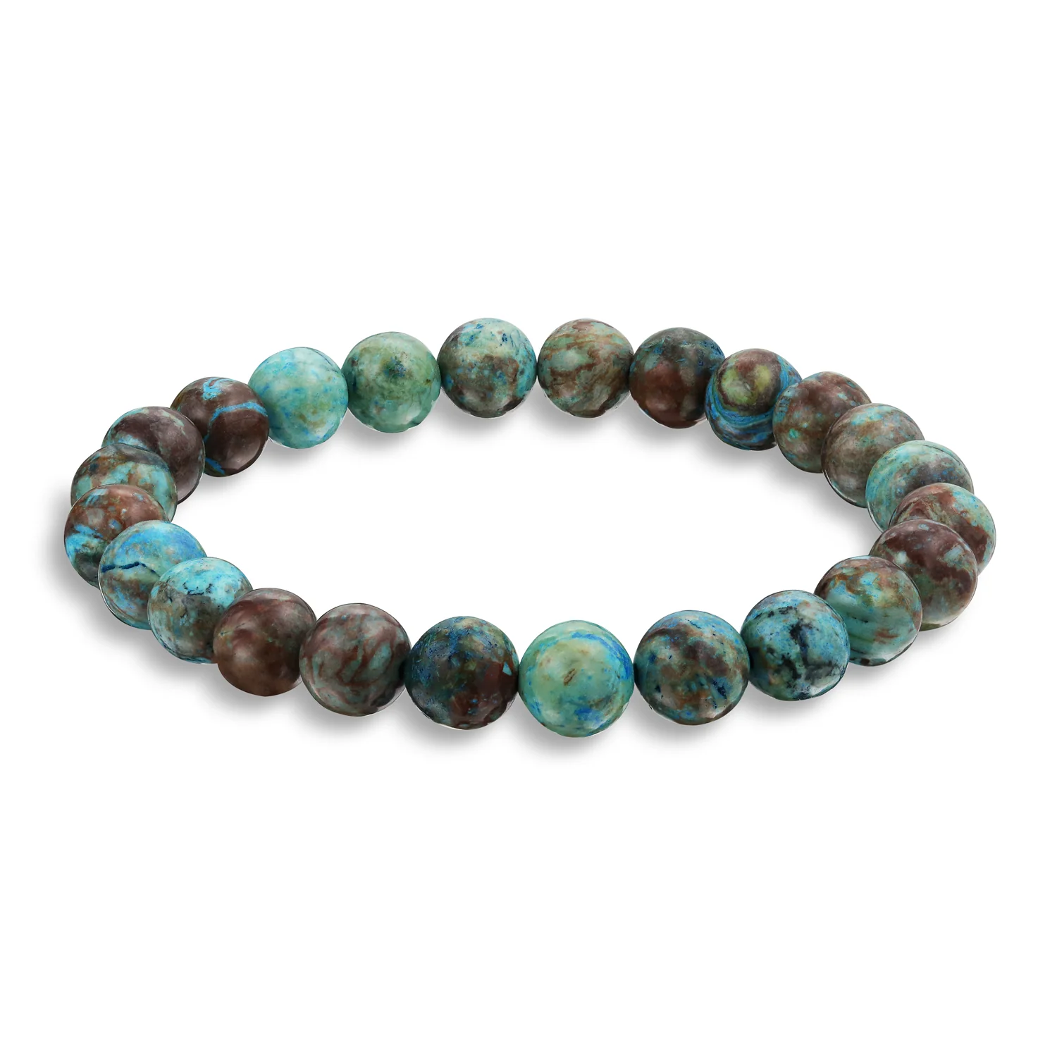 Natural Stone Multi Color Stackable Round 8MM Ball Beads Strand Stretch Bracelet - Image 9