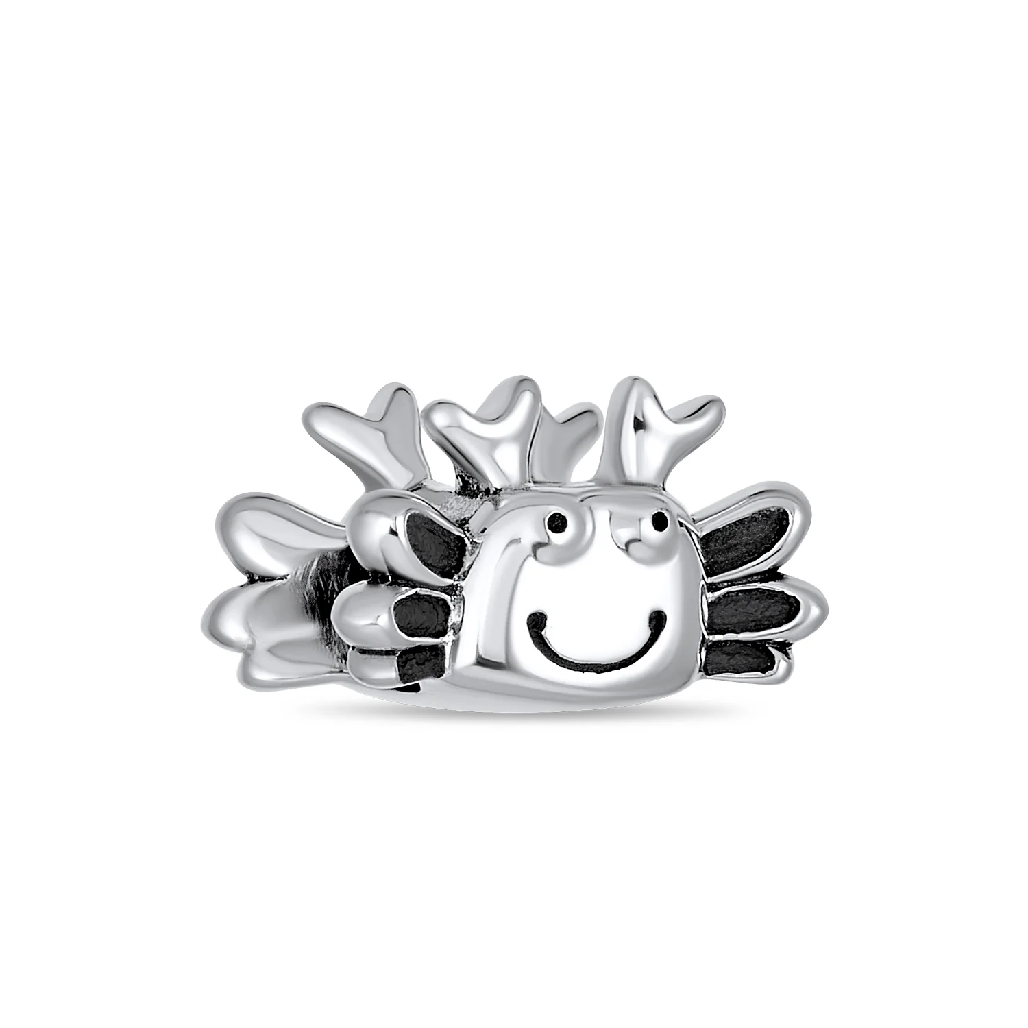 Set of 2 Nautical Travel Crab & Sea Turtle Charm Bead Sterling Silver - Image 5