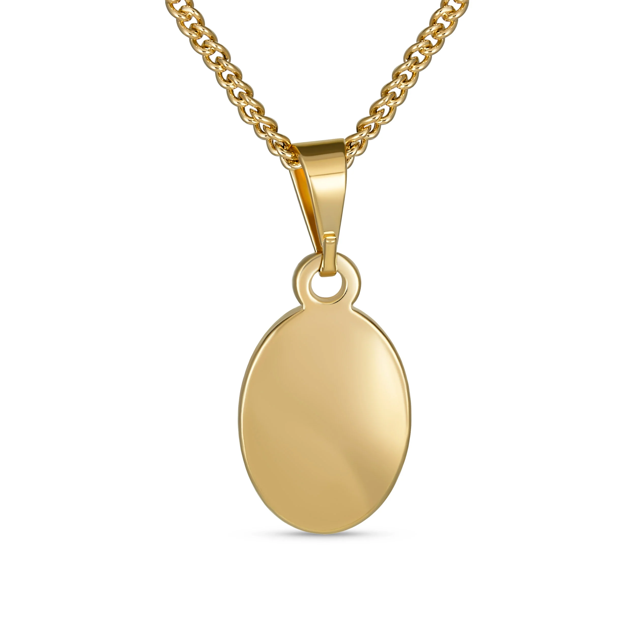 Our Lady Of Guadalupe Virgin Mary Pendant Necklace Gold - Image 3